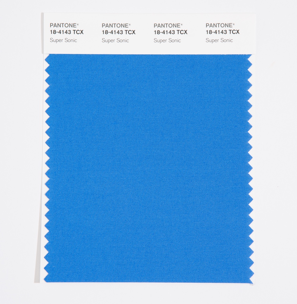 Pantone Cotton Swatch 18-4143 Super Sonic