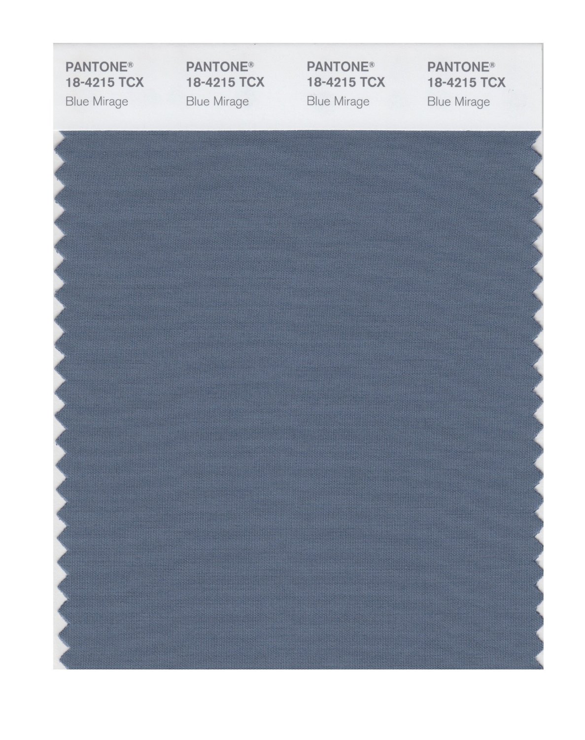 Pantone Cotton Swatch 18-4215 Blue Mirage