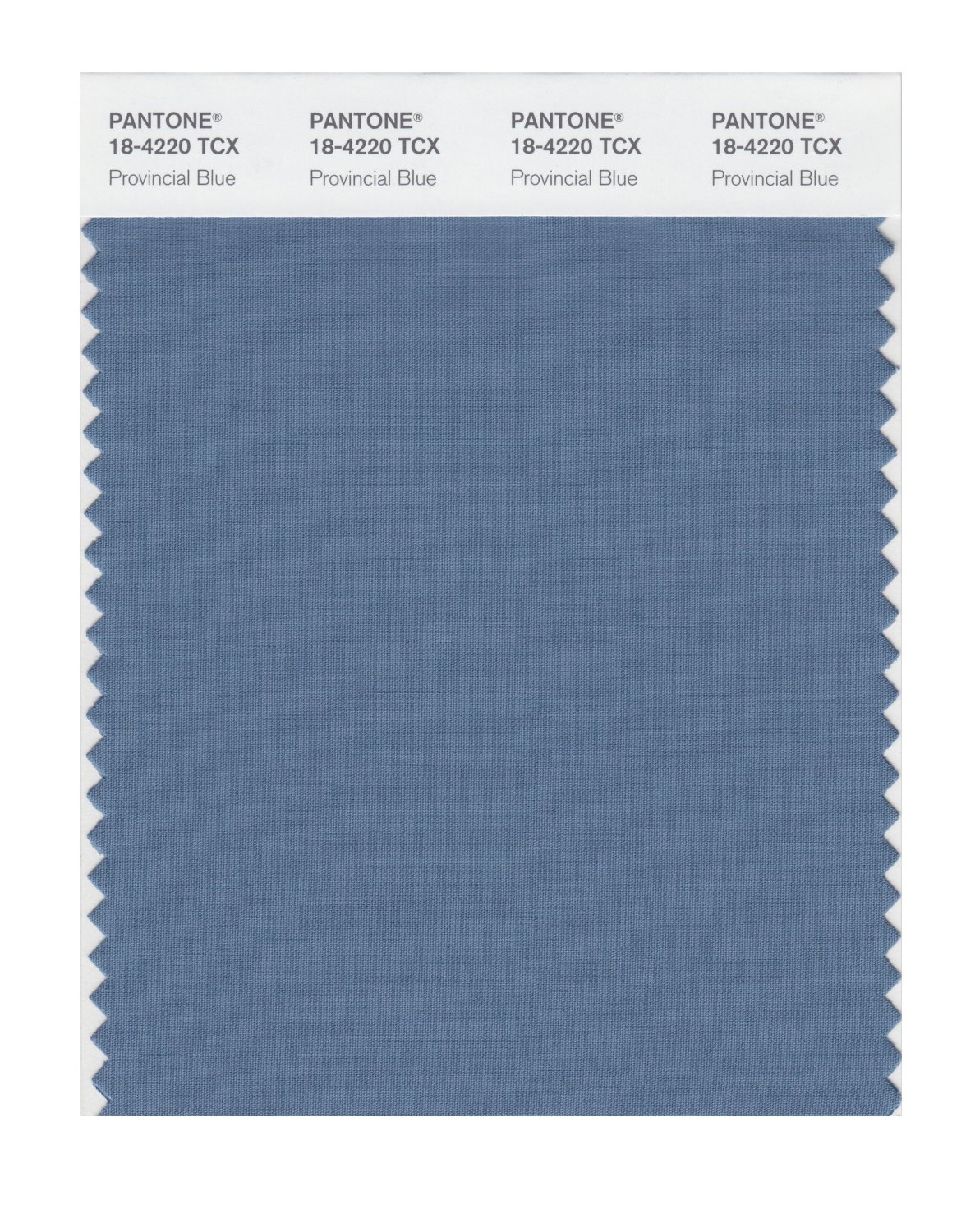 Pantone Cotton Swatch 18-4220 Provincial Blue