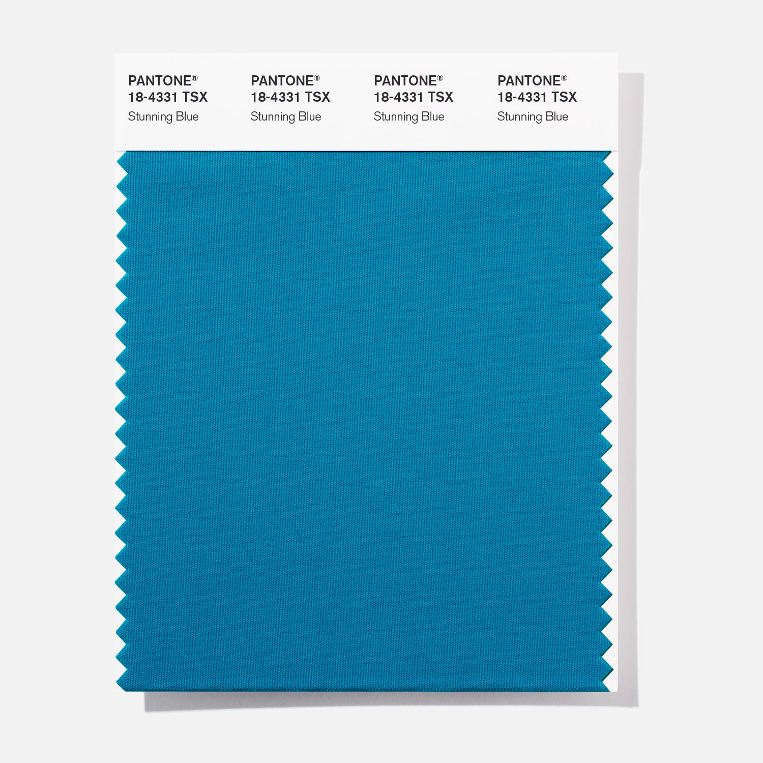 Pantone Polyester Swatch 18-4331 Stunning Blu