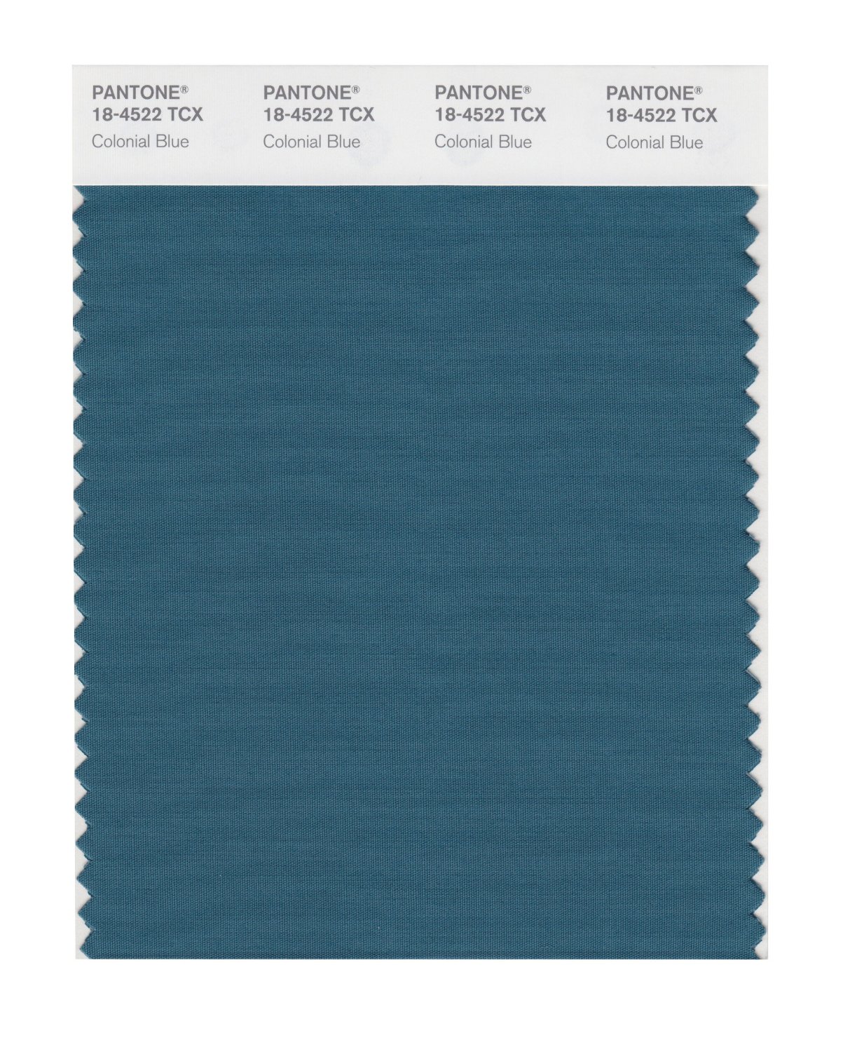 Pantone Cotton Swatch 18-4522 Colonial Blue