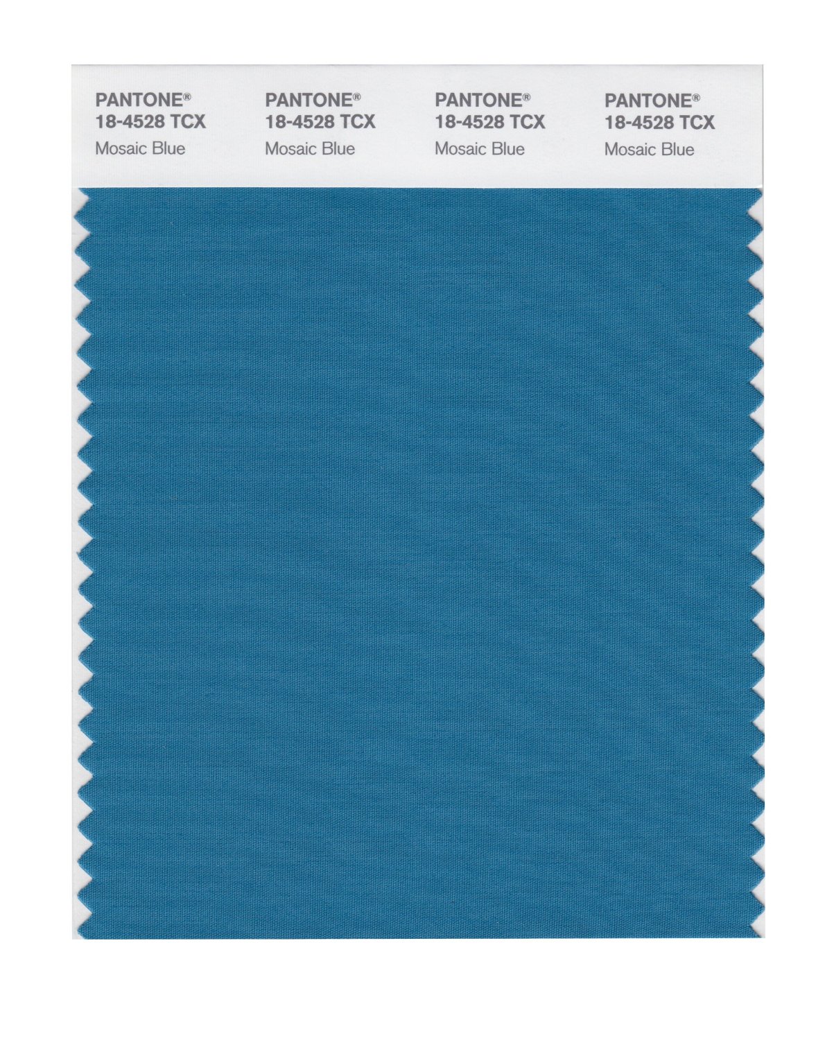 Pantone Cotton Swatch 18-4528 Mosaic Blue