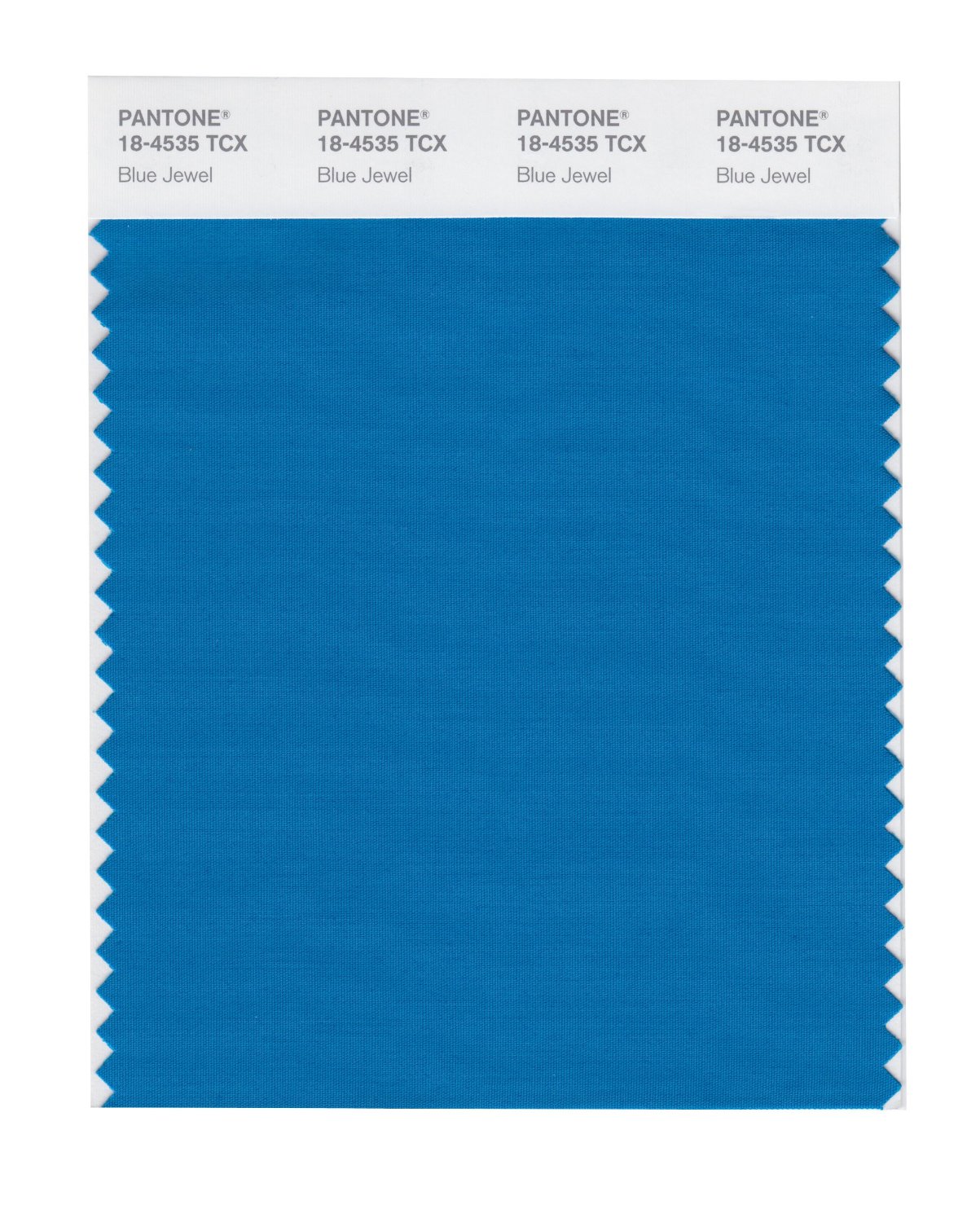 Pantone Cotton Swatch 18-4535 Blue Jewel