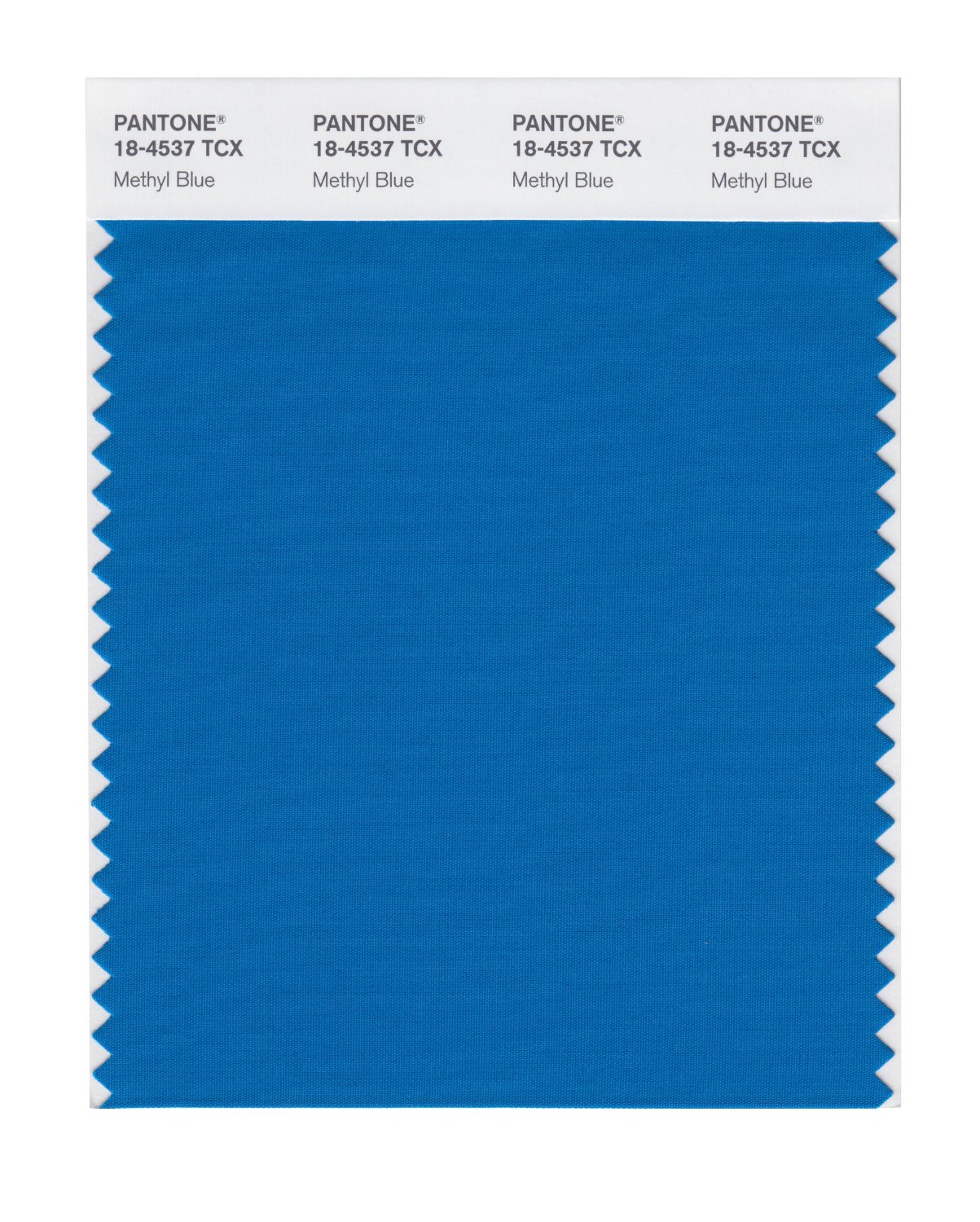 Pantone Cotton Swatch 18-4537 Methyl Blue