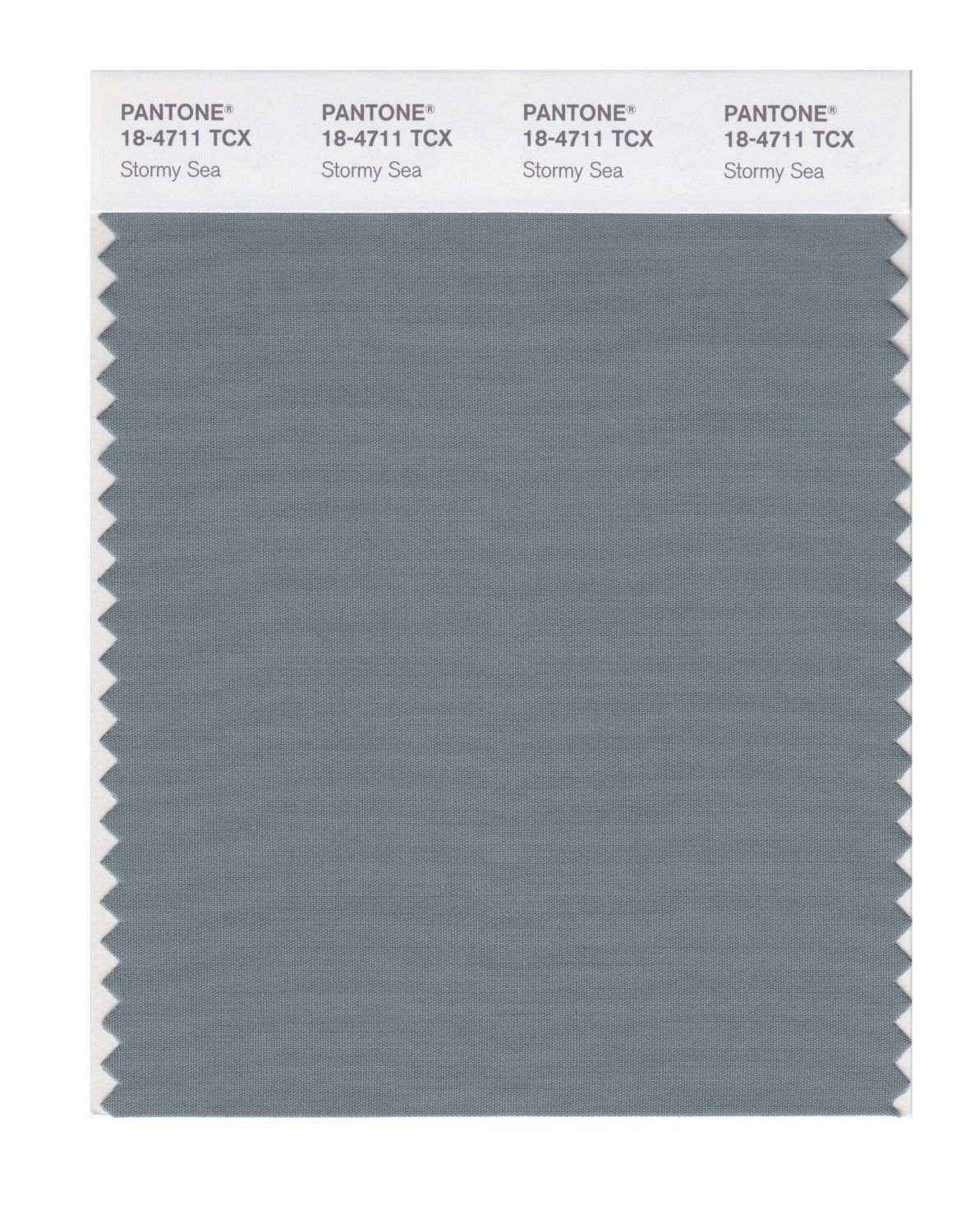 Pantone Cotton Swatch 18-4711 Stormy Sea