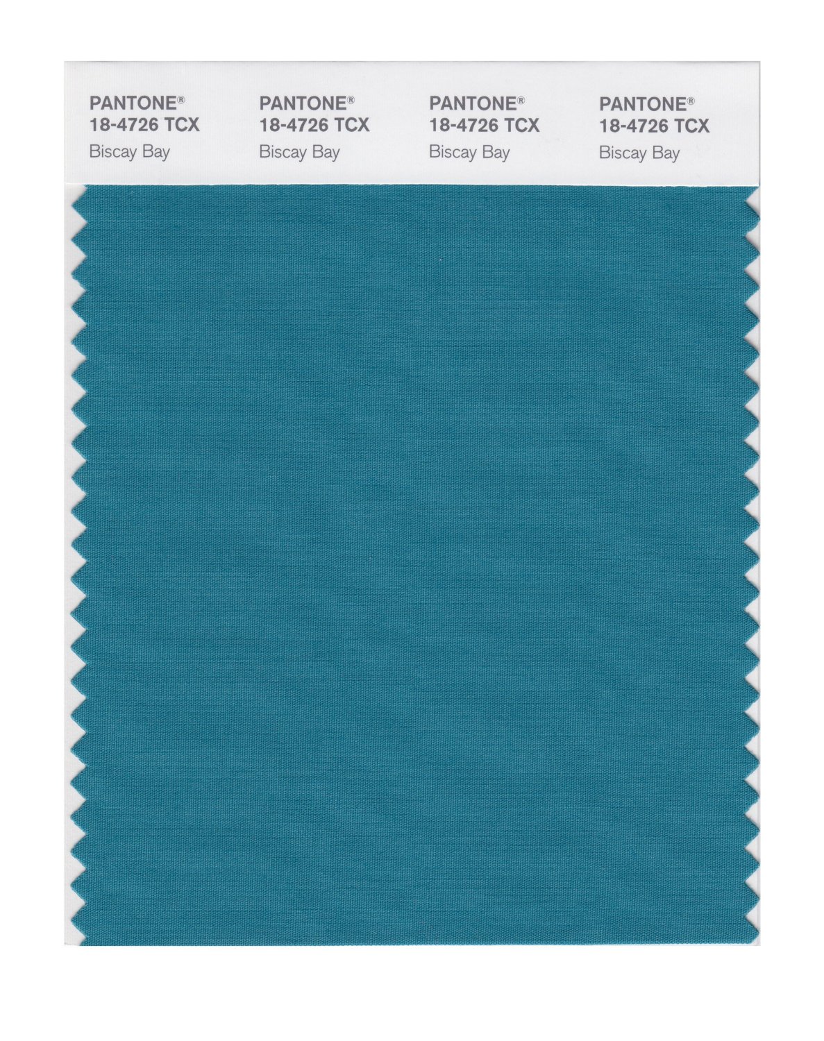 Pantone Cotton Swatch 18-4726 Biscay Bay