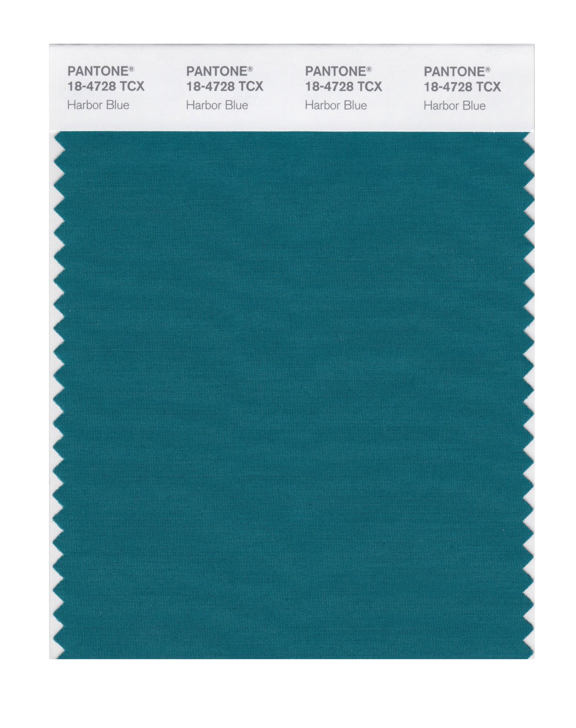 Pantone Cotton Swatch 18-4728 Harbor Blue