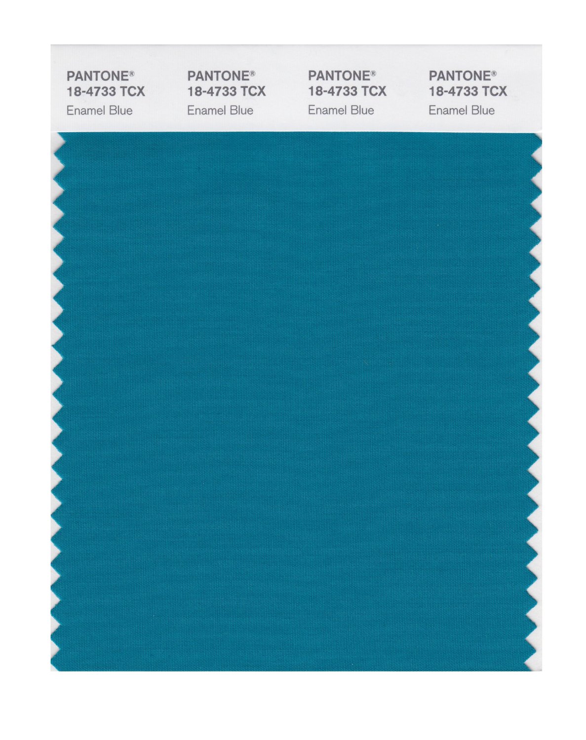 Pantone Cotton Swatch 18-4733 Enamel Blue
