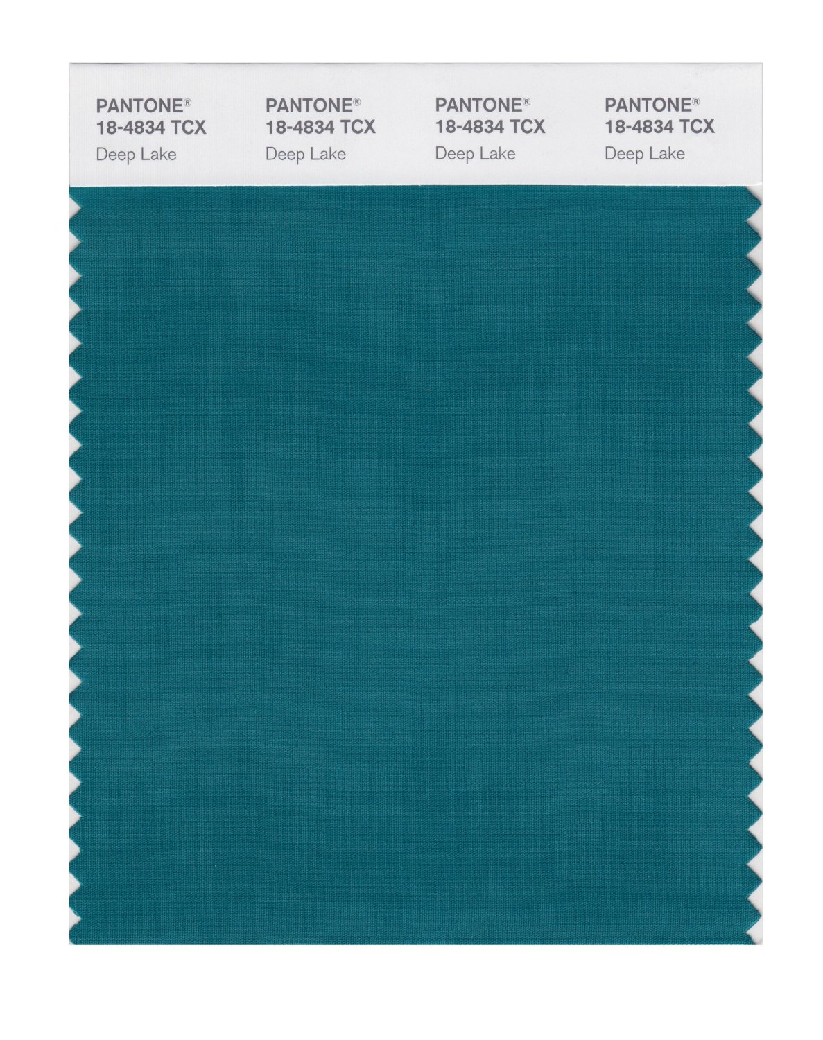 Pantone Cotton Swatch 18-4834 Deep Lake