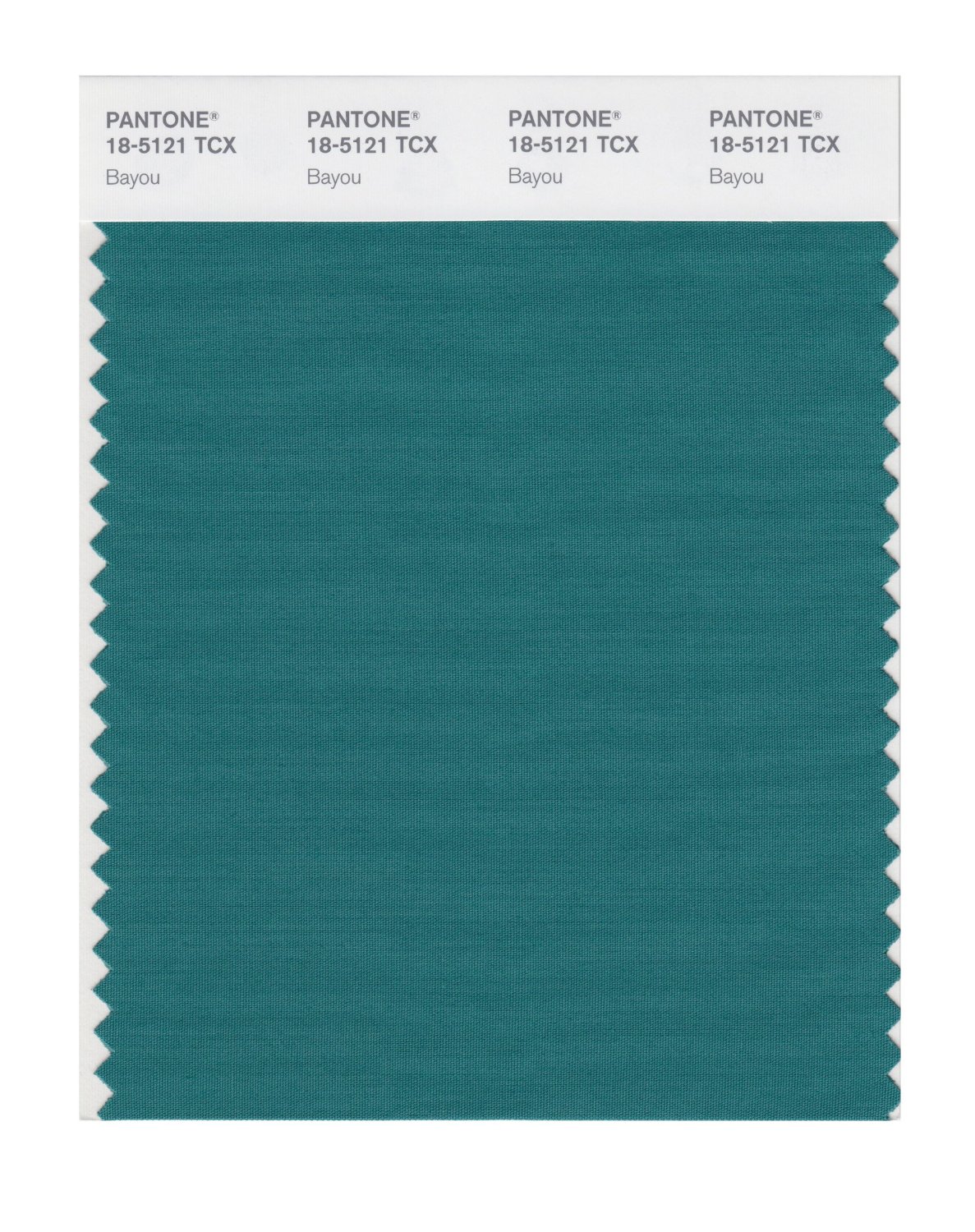 Pantone Cotton Swatch 18-5121 Bayou