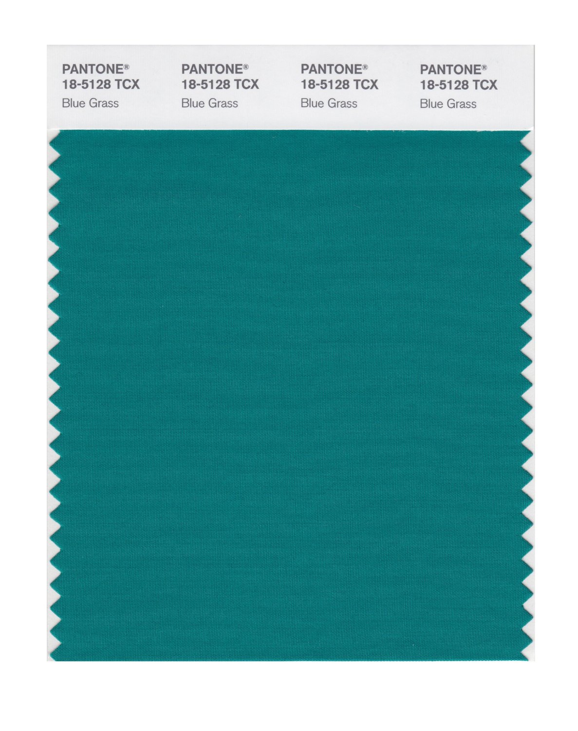 Pantone Cotton Swatch 18-5128 Blue Grass