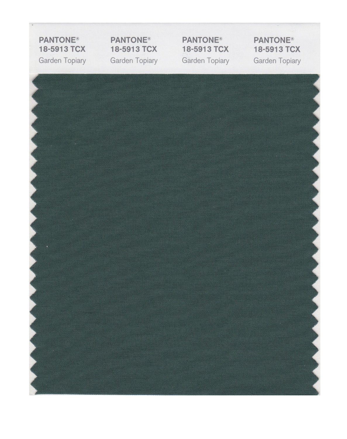 Pantone Cotton Swatch 18-5913 Garden Topiary