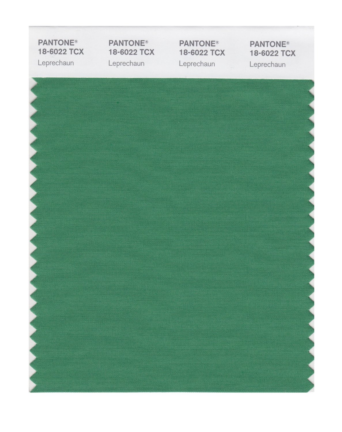 Pantone Cotton Swatch 18-6022 Leprechaun