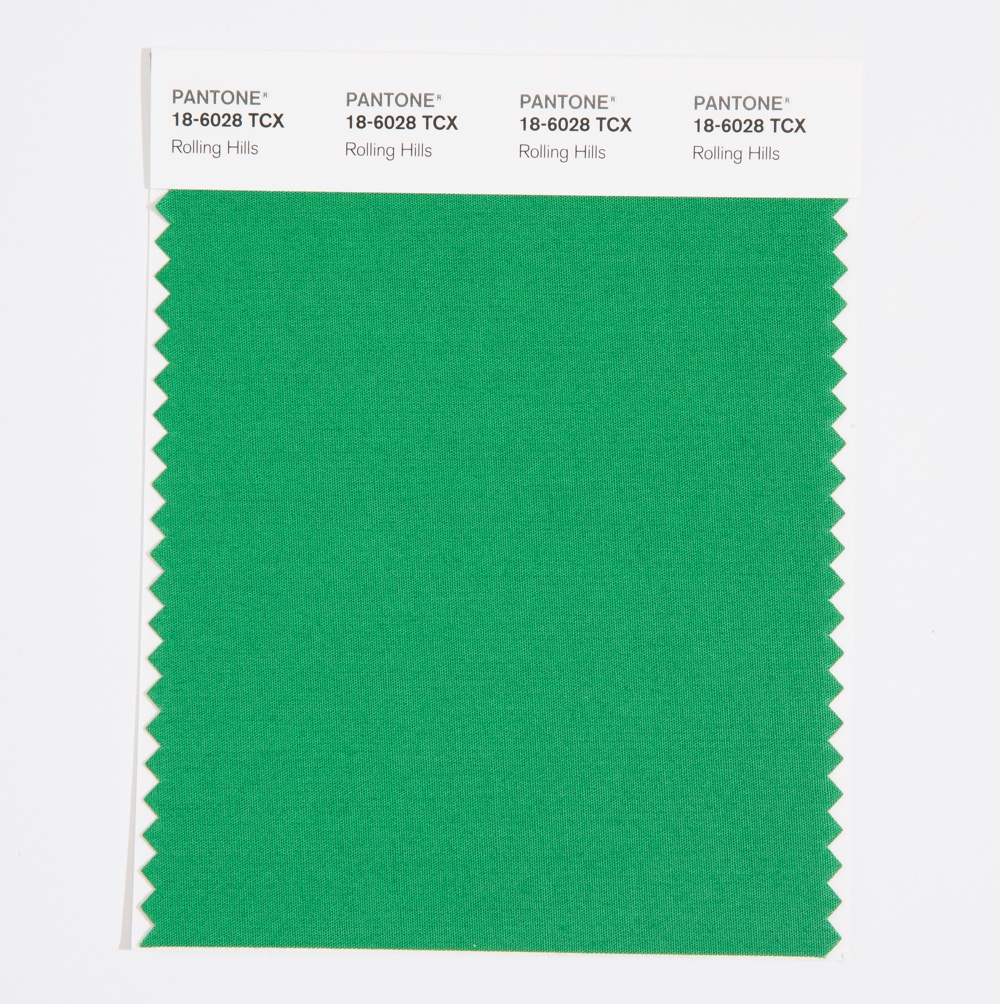 Pantone Cotton Swatch 18-6028 Rolling Hills