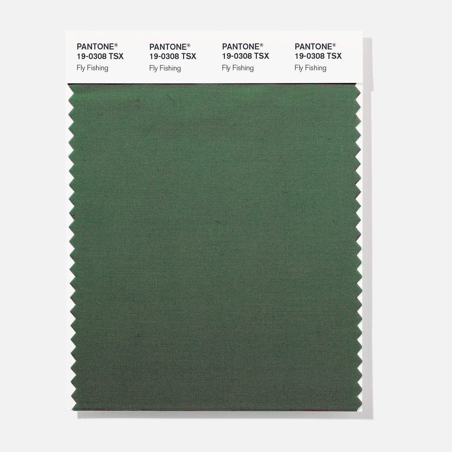 Pantone Polyester Swatch 19-0308 Fly Fishing