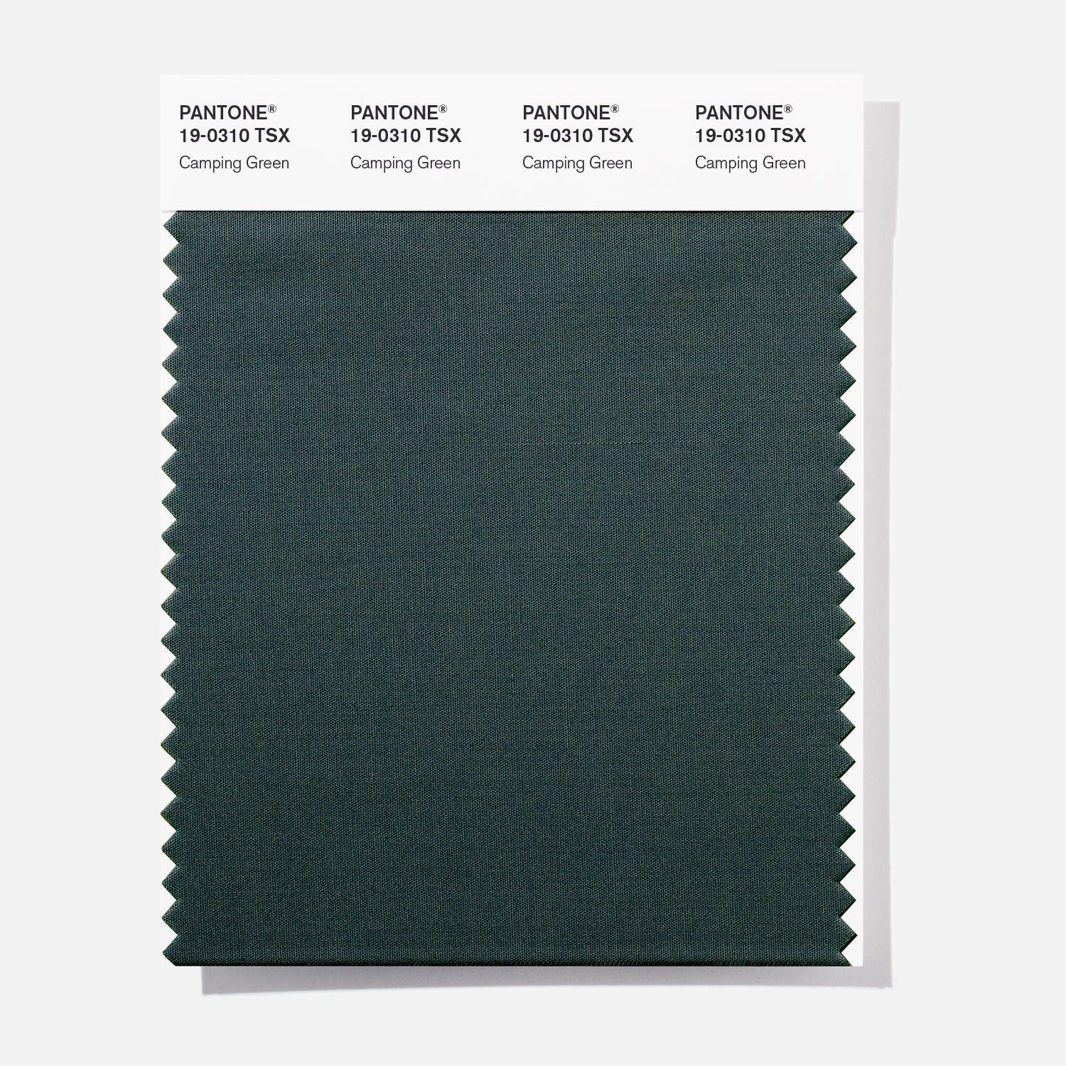 Pantone Polyester Swatch 19-0310 Camping Gree