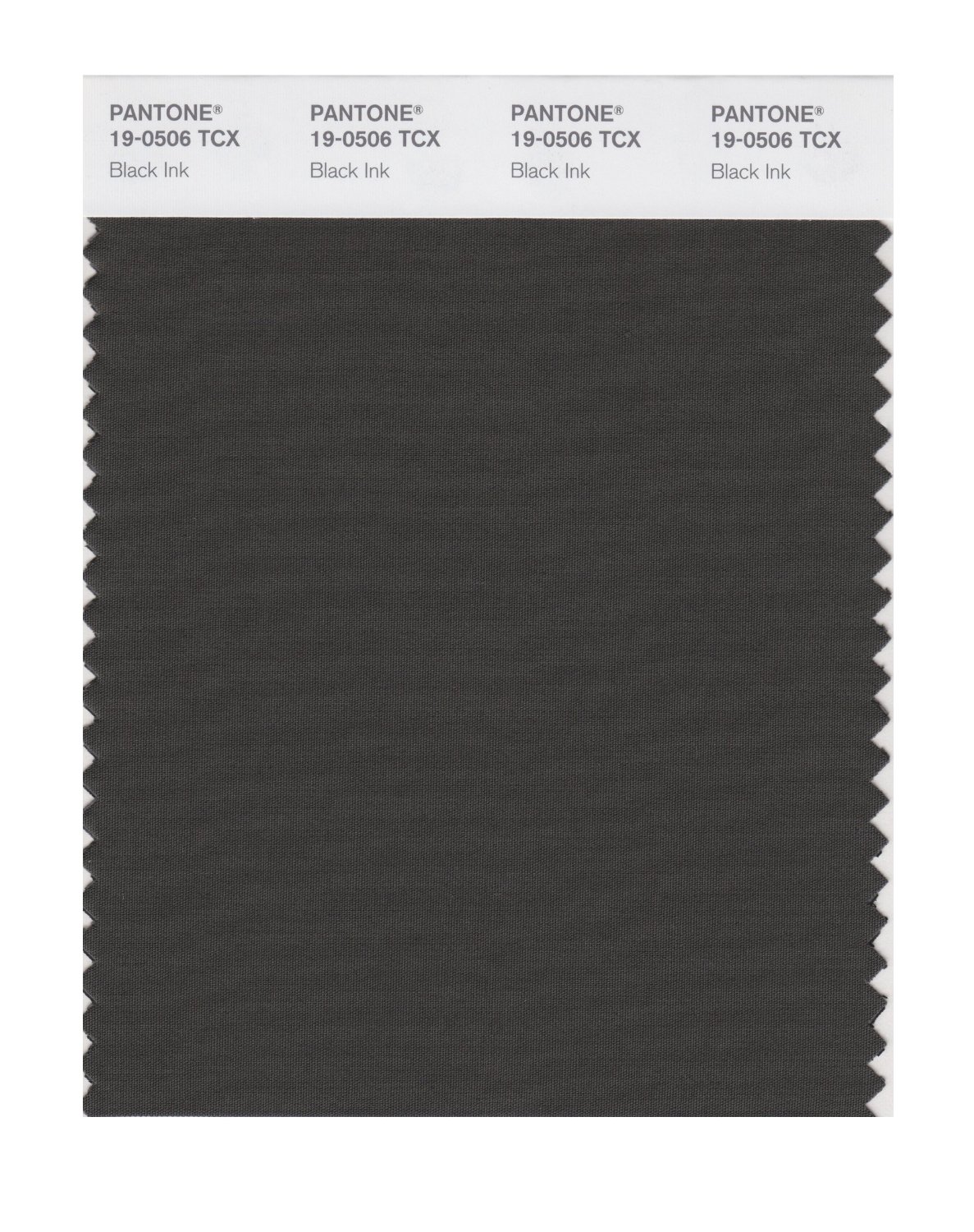 Pantone Cotton Swatch 19-0506 Black Ink