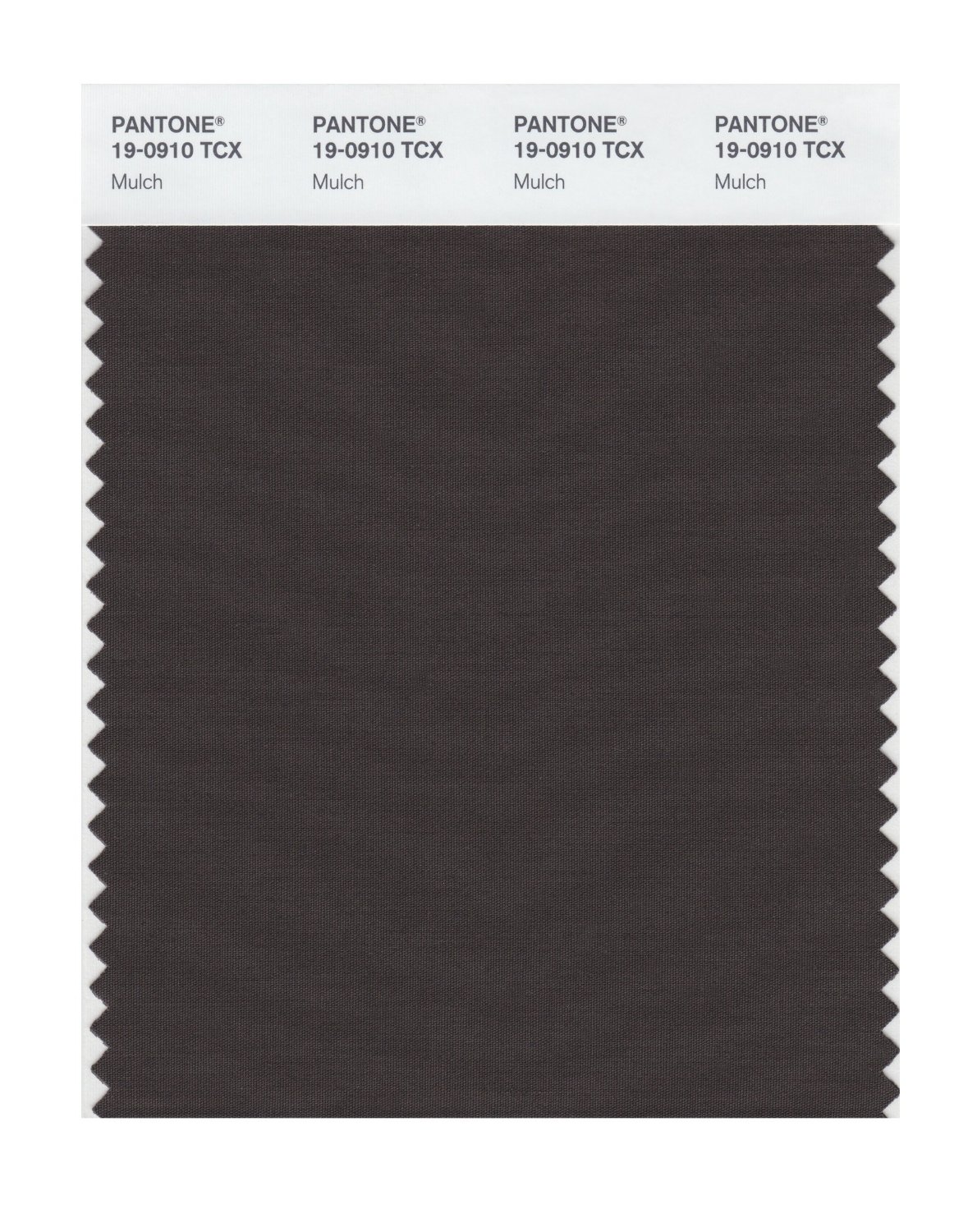 Pantone Cotton Swatch 19-0910 Mulch