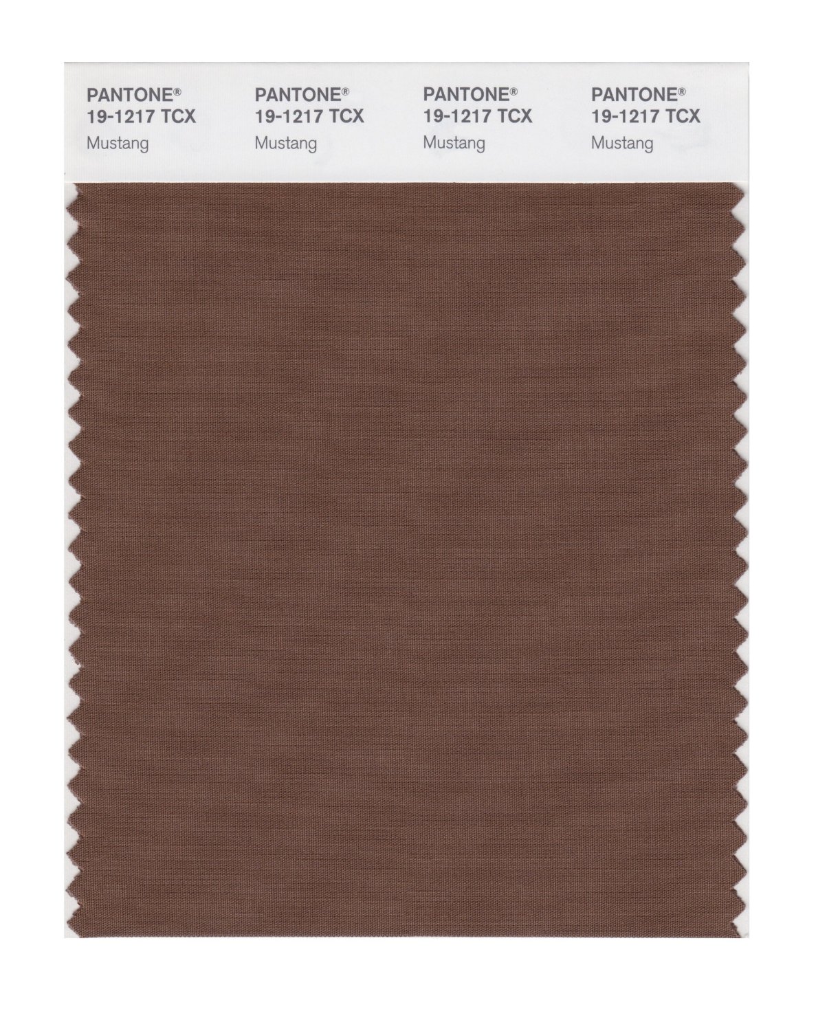 Pantone Cotton Swatch 19-1217 Mustang