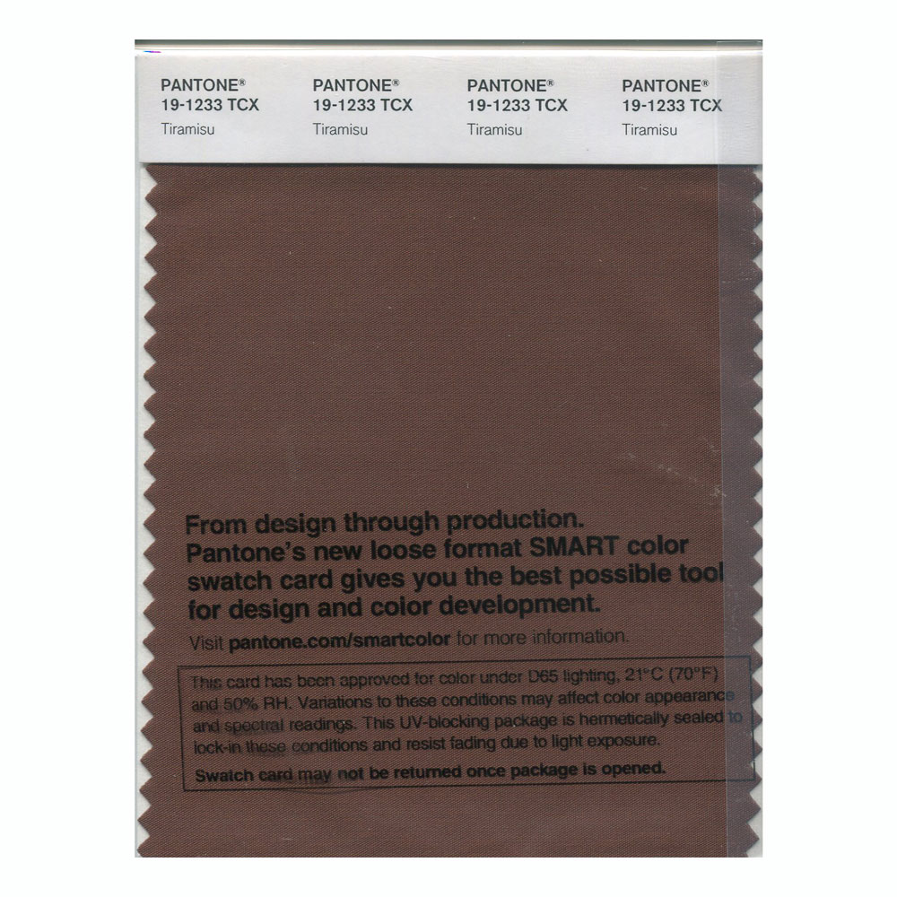 Pantone Cotton Swatch 19-1233 Tiramisu