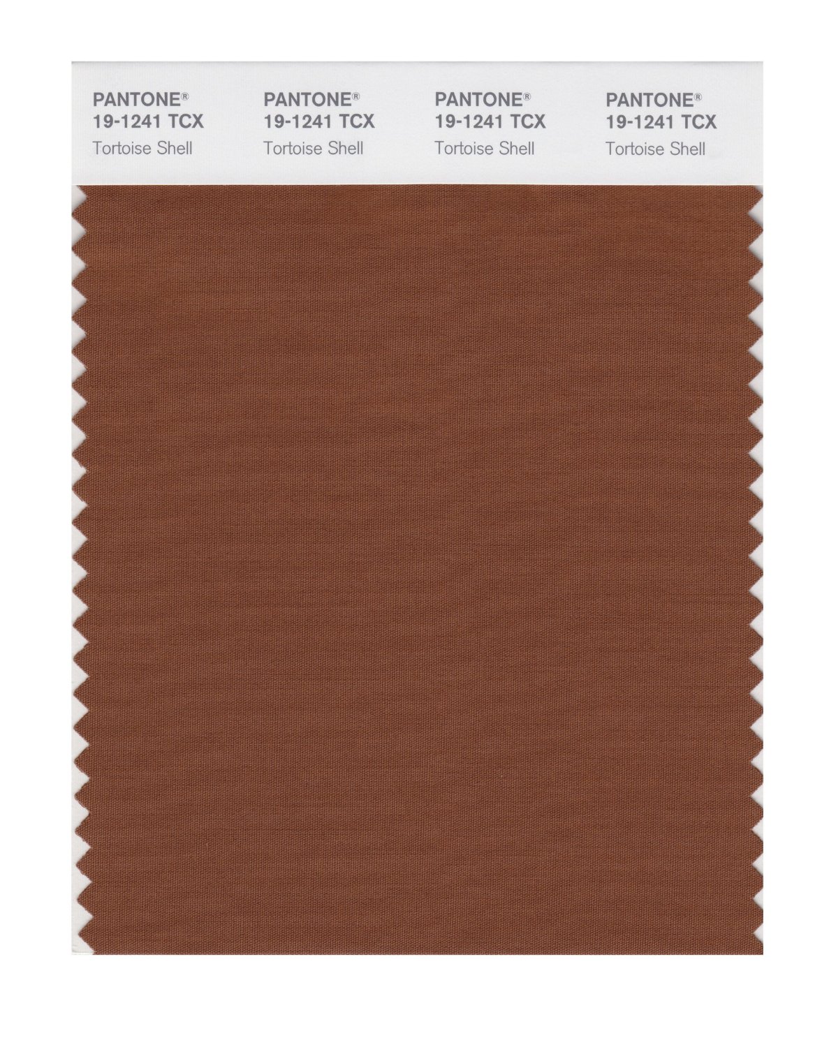 Pantone Cotton Swatch 19-1241 Tortoise Shell