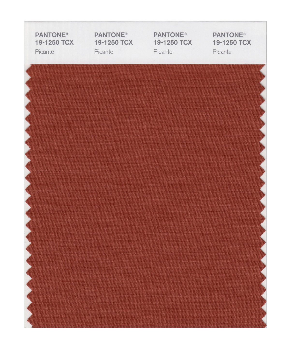 Pantone Cotton Swatch 19-1250 Picante