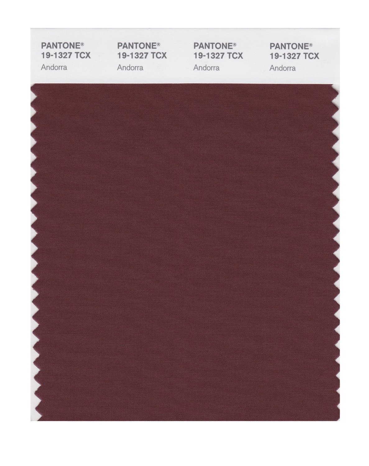 Pantone Cotton Swatch 19-1327 Andorra