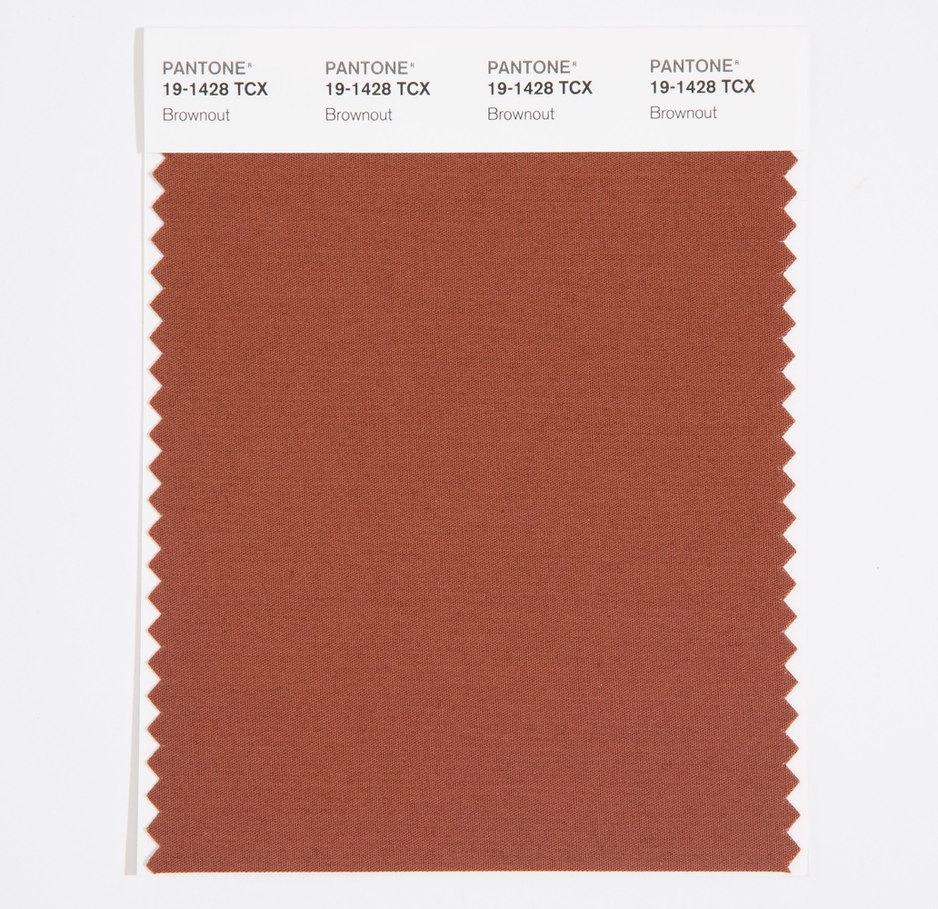 Pantone Cotton Swatch 19-1428 Brown Out