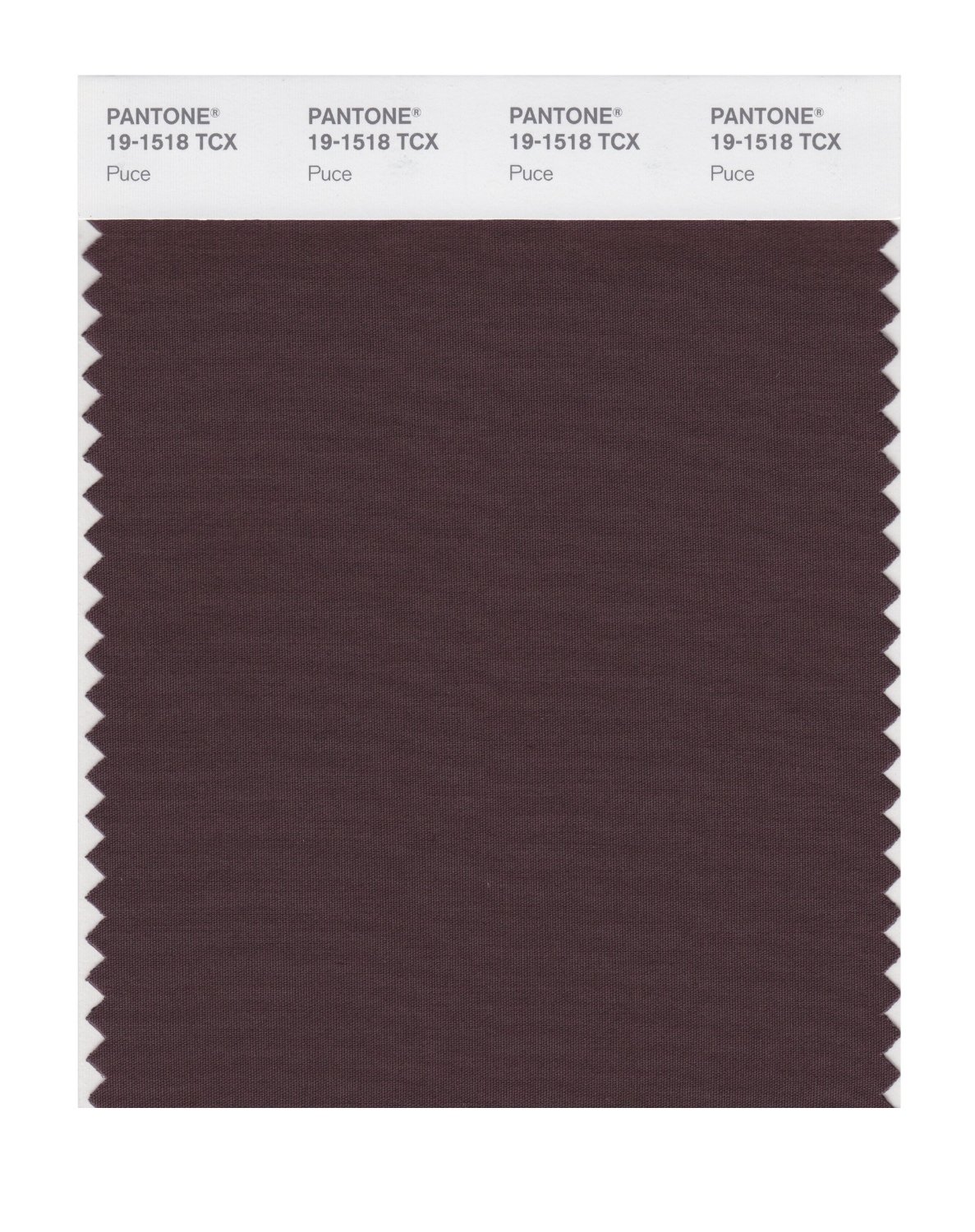 Pantone Cotton Swatch 19-1518 Puce