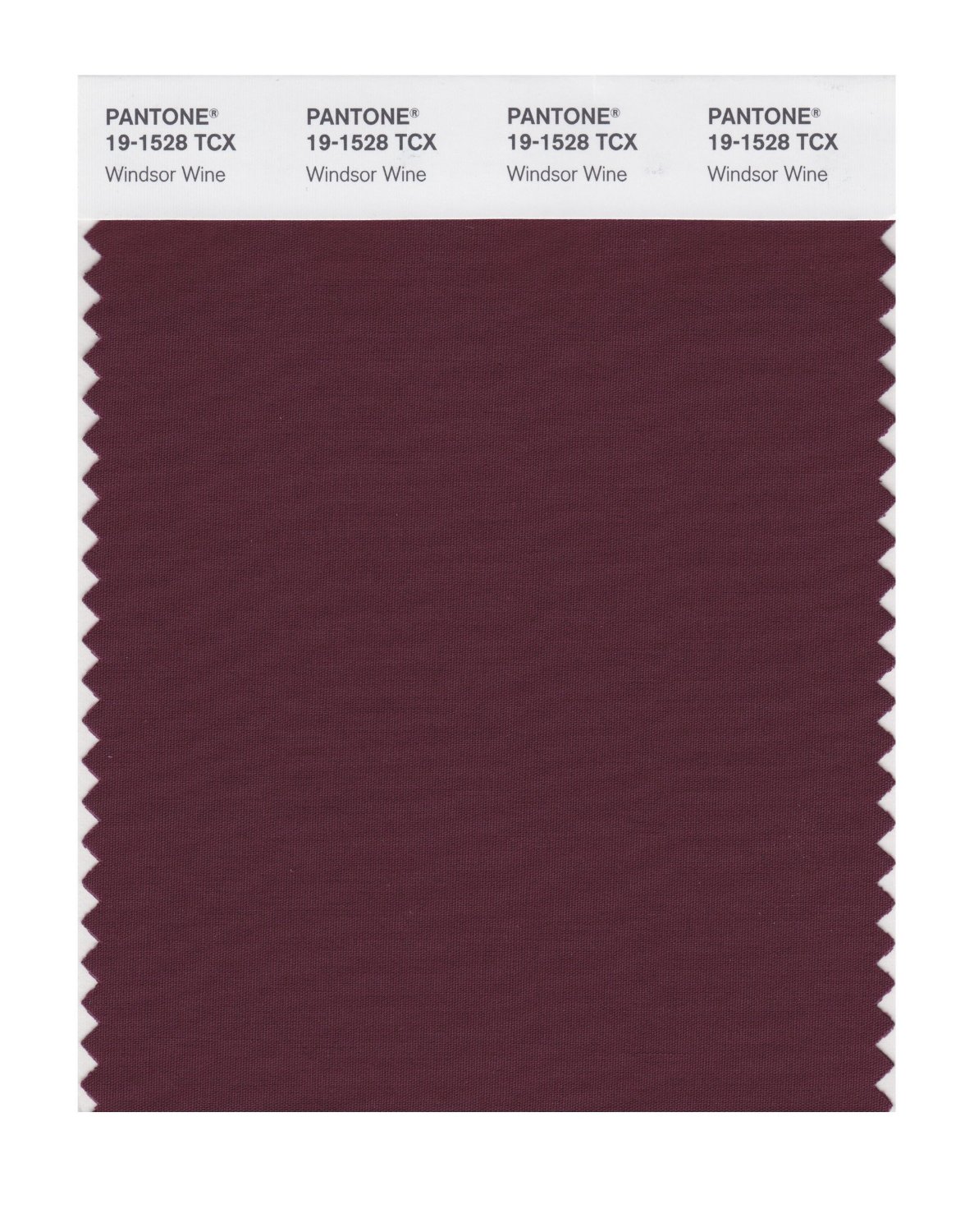 Pantone Cotton Swatch 19-1528 Windsor Wine