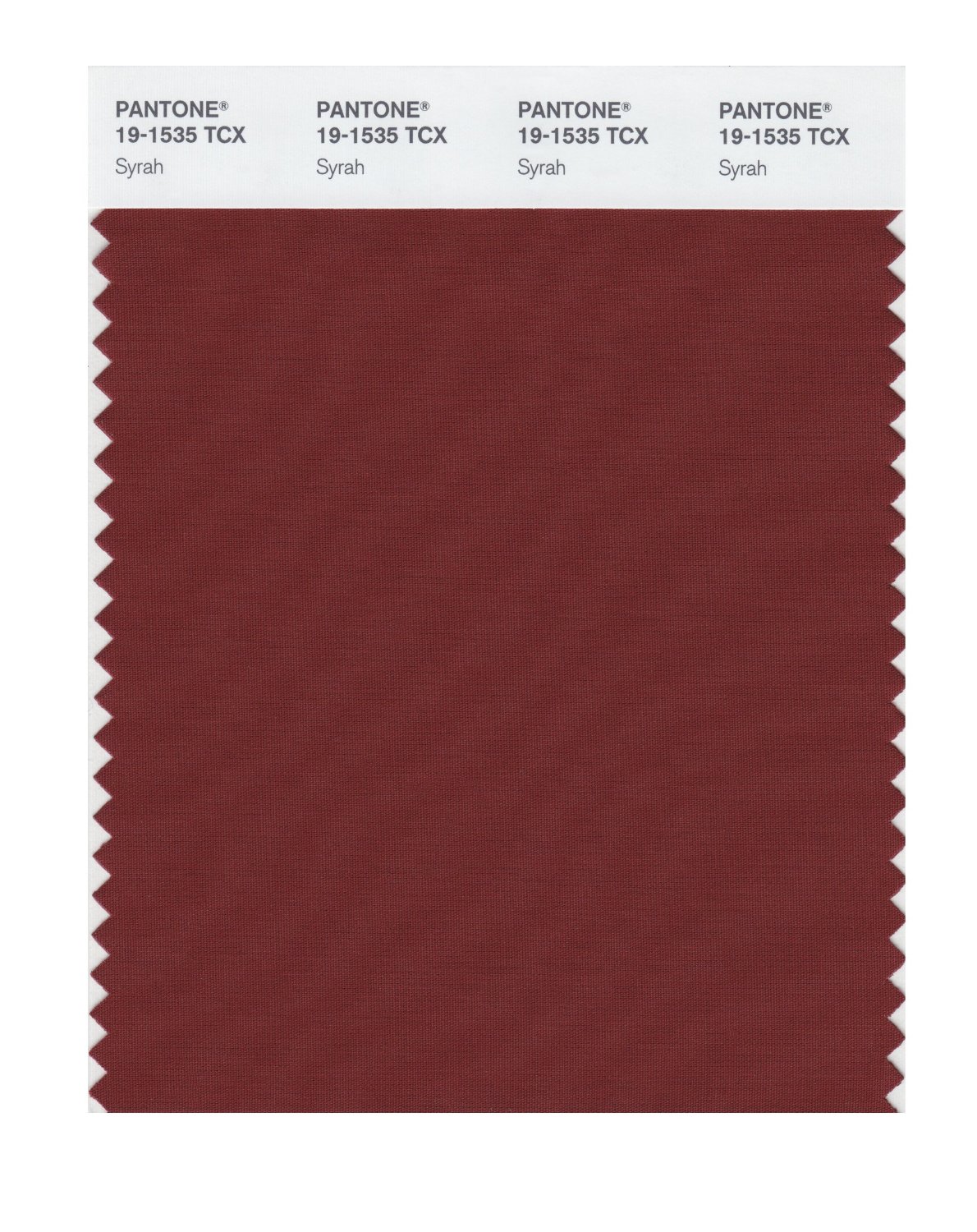 Pantone Cotton Swatch 19-1535 Syrah