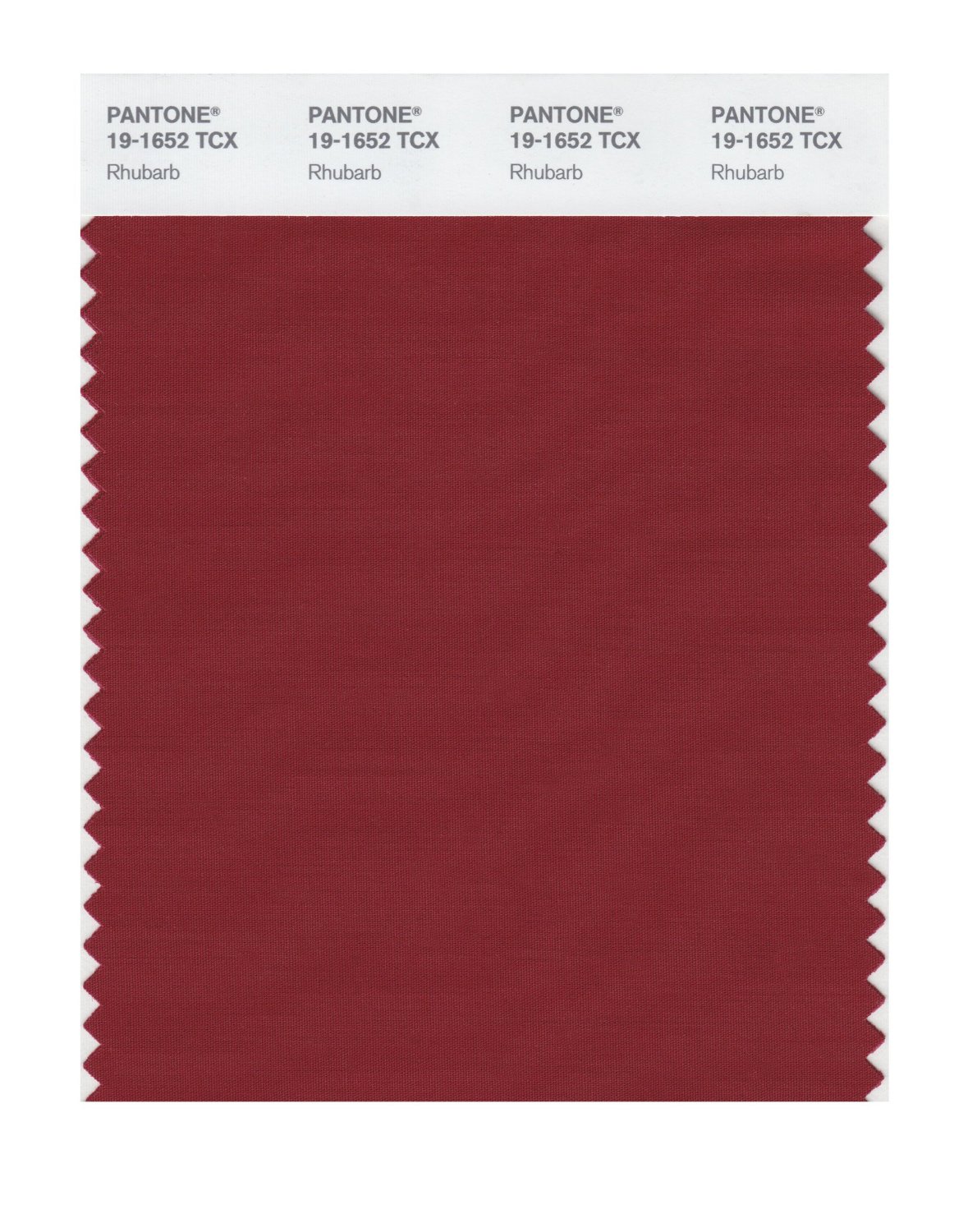 Pantone Cotton Swatch 19-1652 Rhubarb