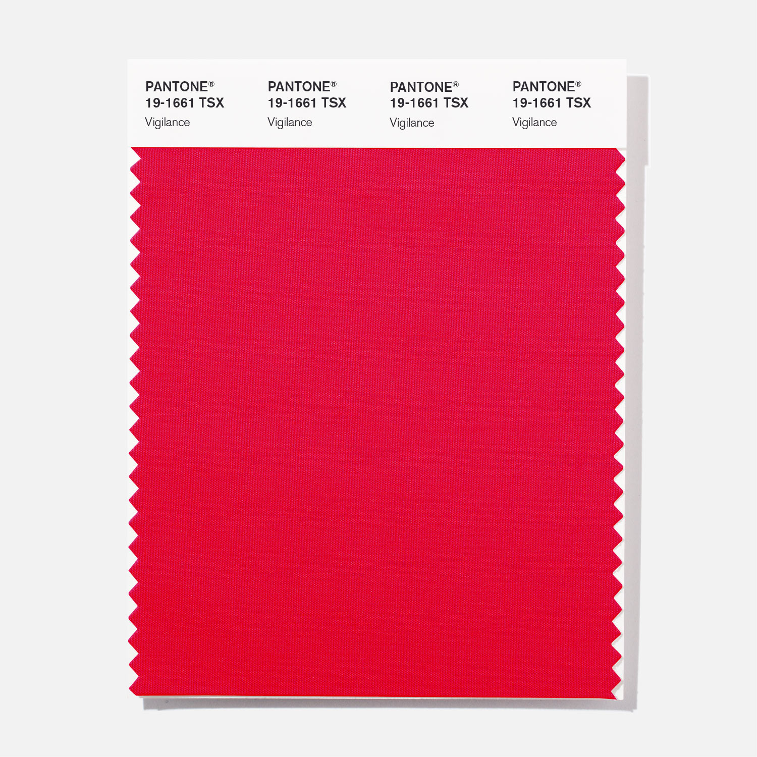 Pantone Polyester Swatch 19-1661 Vigilance