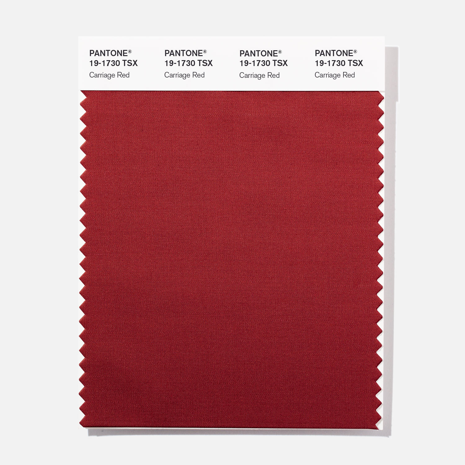 Pantone Polyester Swatch 19-1730 Carriage Red