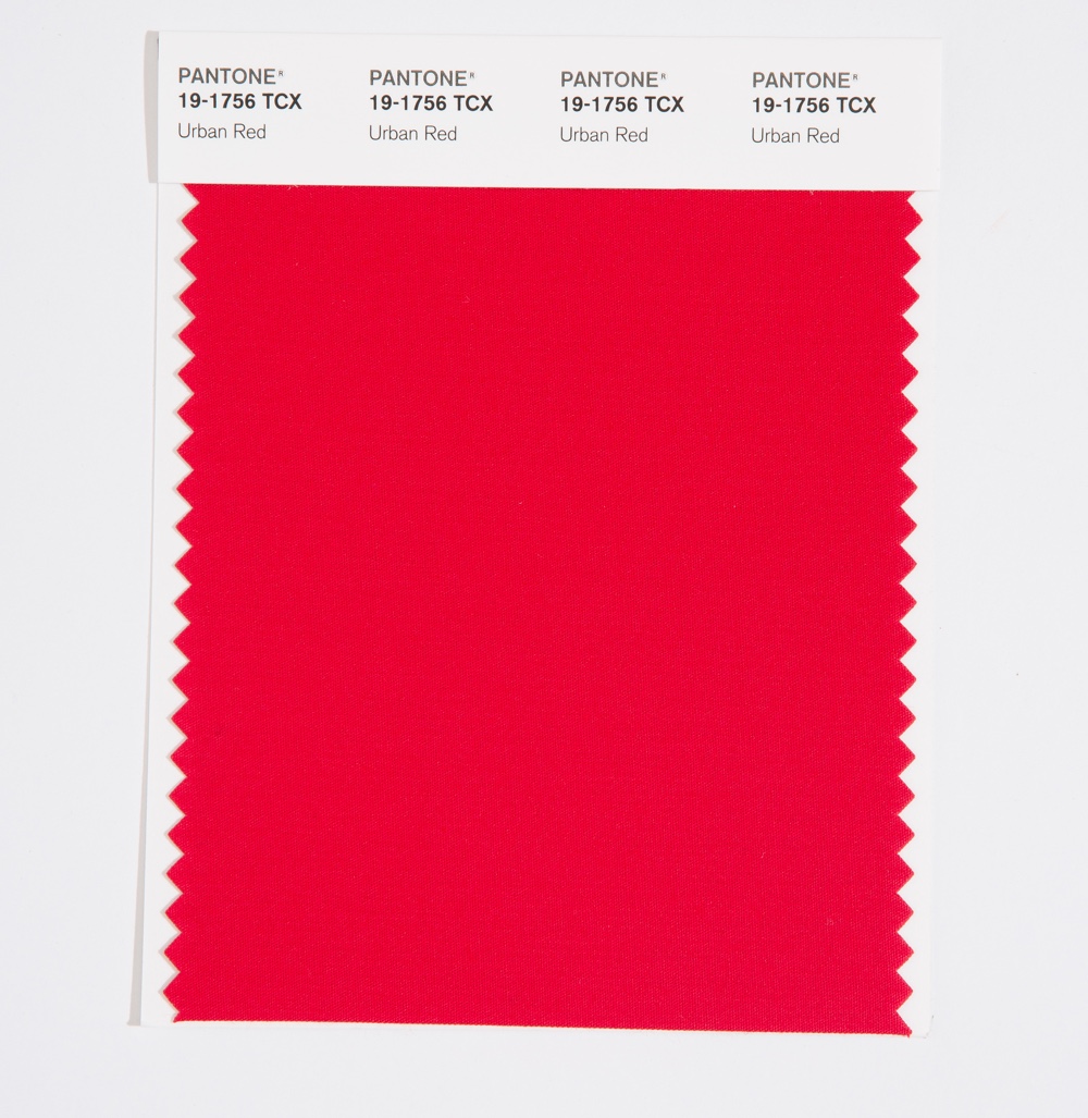 Pantone Cotton Swatch 19-1756 Urban Red