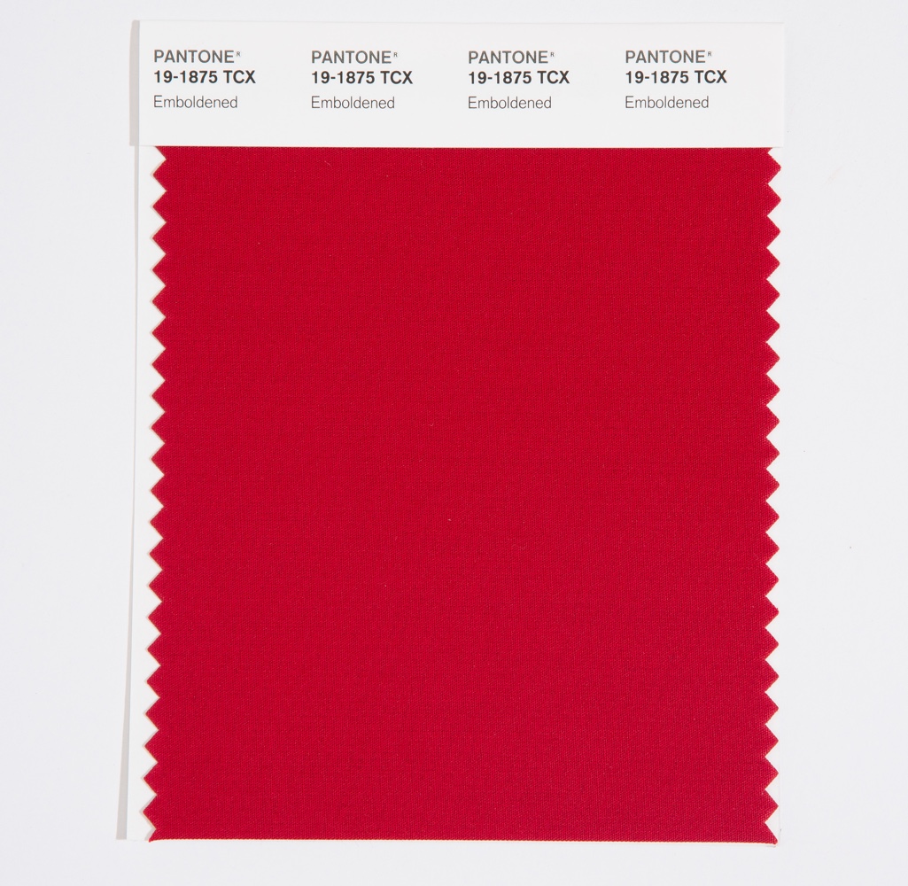 Pantone Cotton Swatch 19-1875 Emboldened