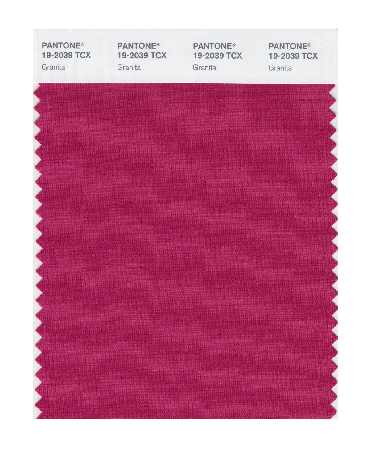 Pantone Cotton Swatch 19-2039 Granita