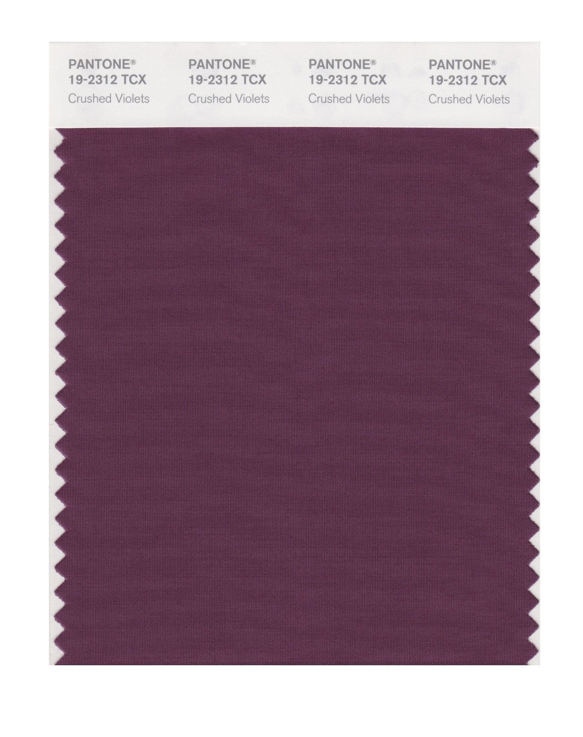 Pantone Cotton Swatch 19-2312 Crushed Violets