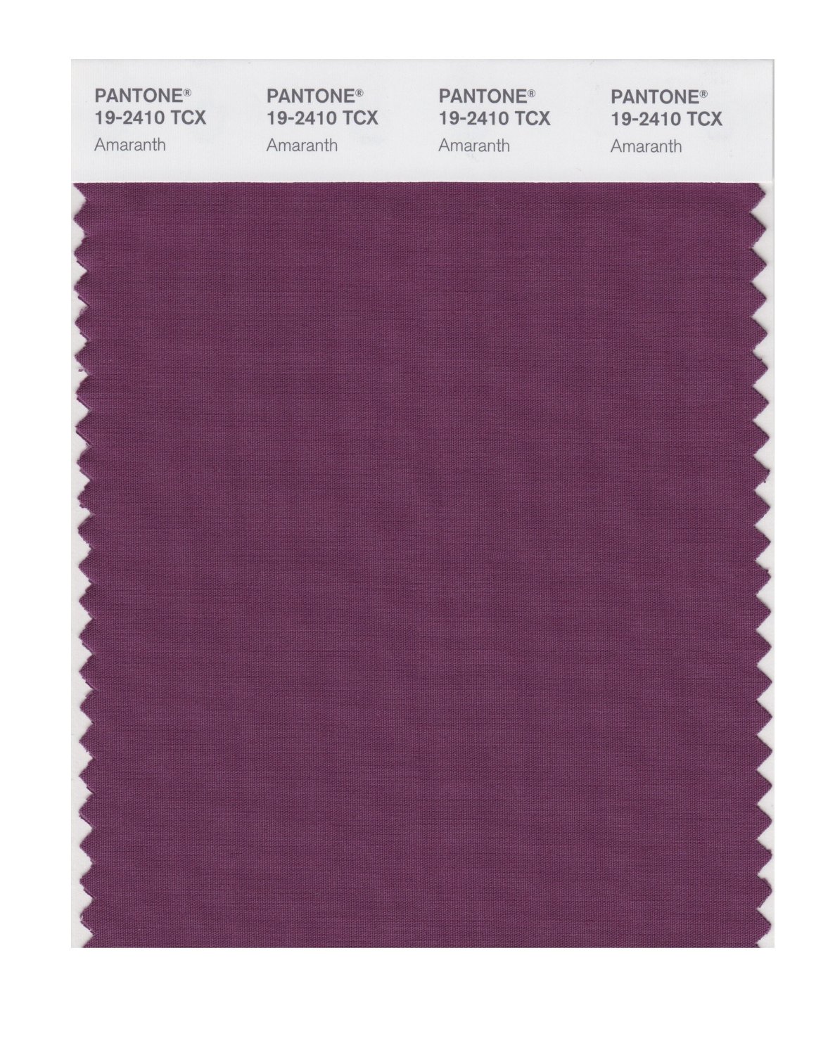 Pantone Cotton Swatch 19-2410 Amaranth