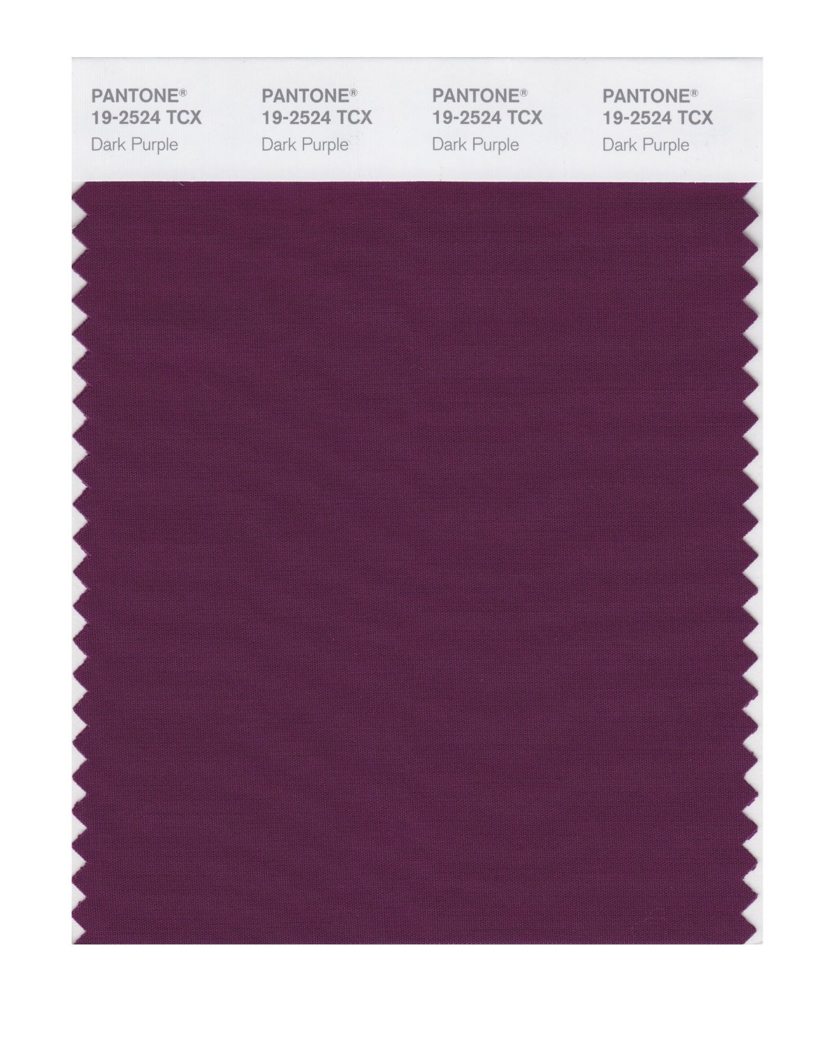 Pantone Cotton Swatch 19-2524 Dark Purple