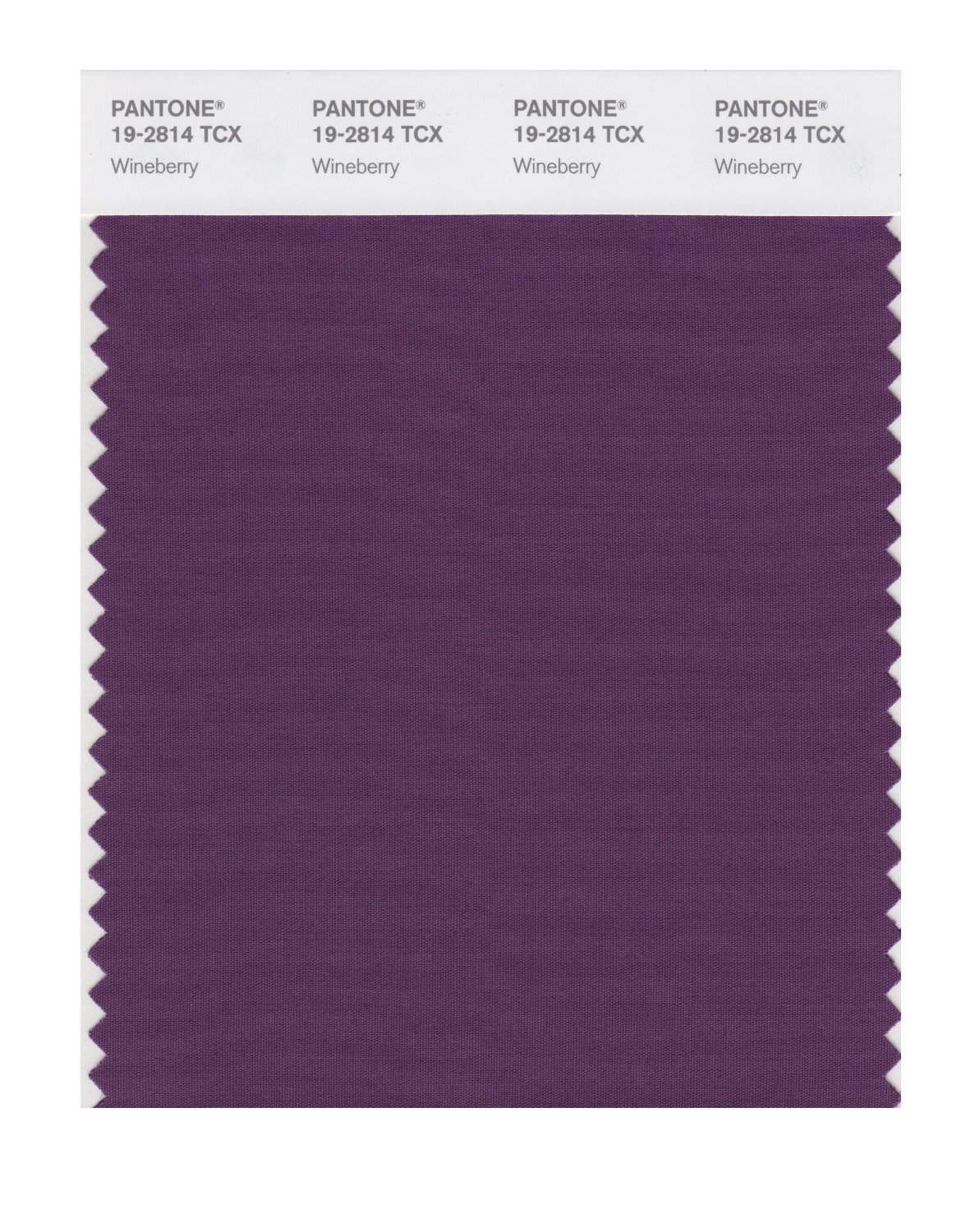 Pantone Cotton Swatch 19-2814 Wineberry