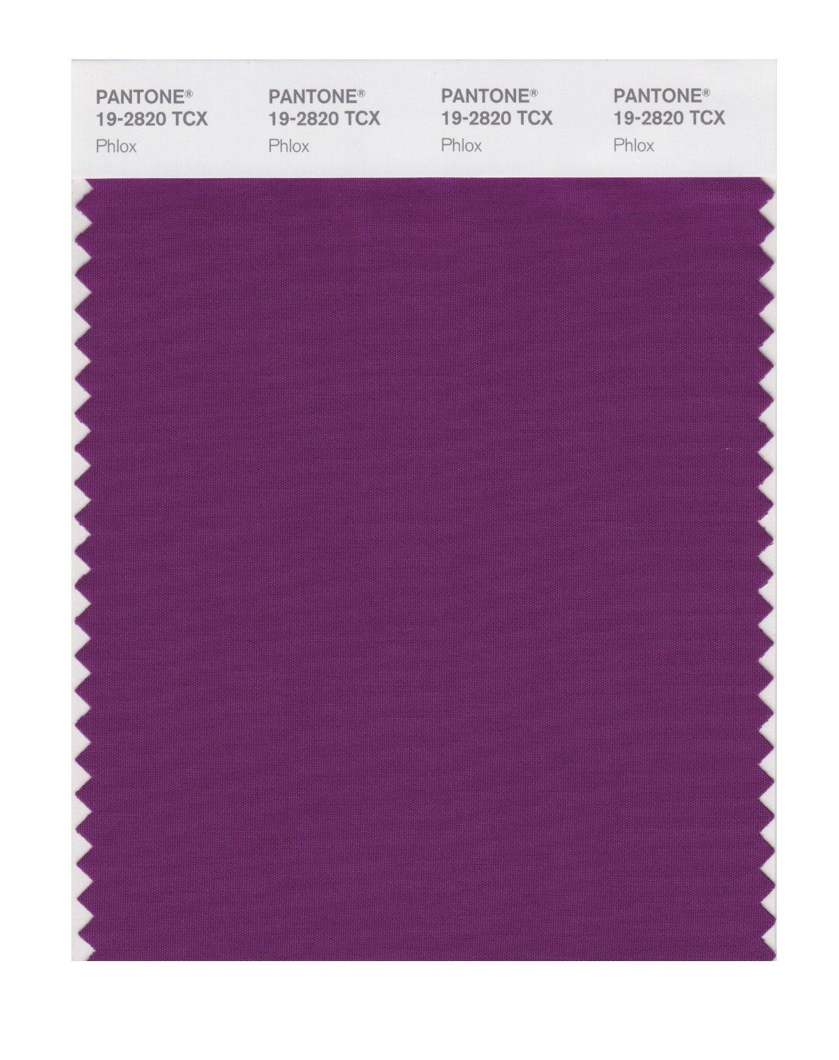 Pantone Cotton Swatch 19-2820 Phlox