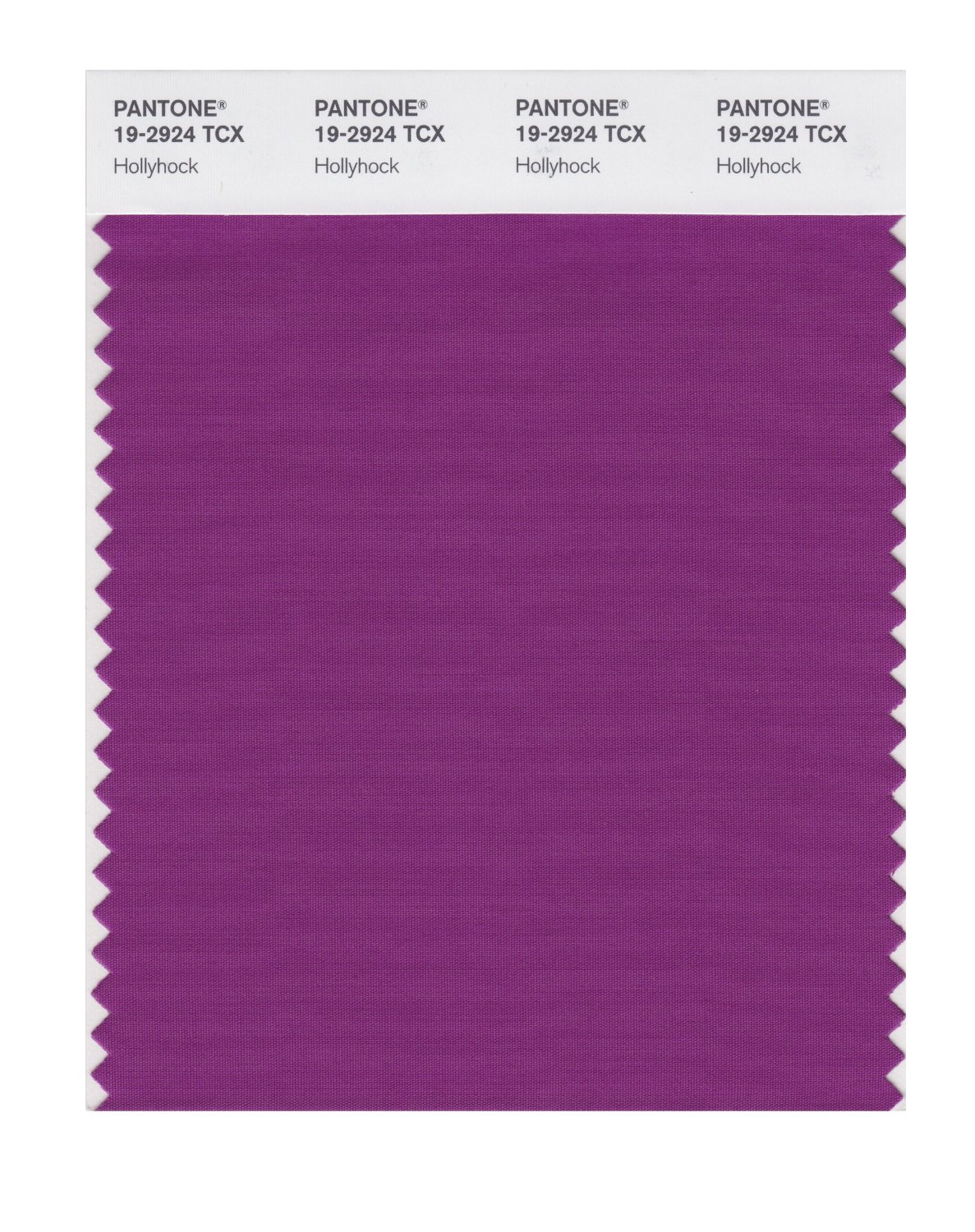 Pantone Cotton Swatch 19-2924 Holly Hock