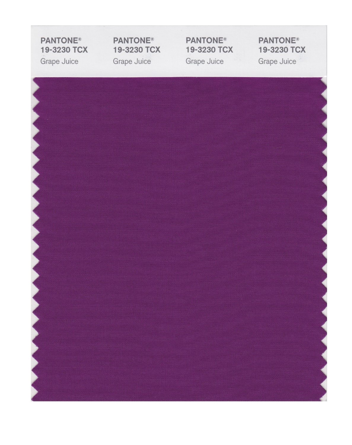 Pantone Cotton Swatch 19-3230 Grape Juice