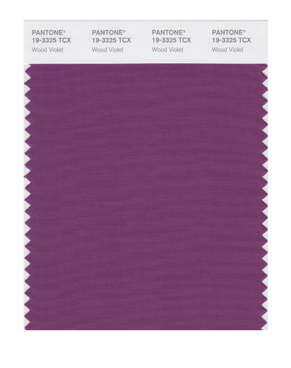 Pantone Cotton Swatch 19-3325 Wood Violet