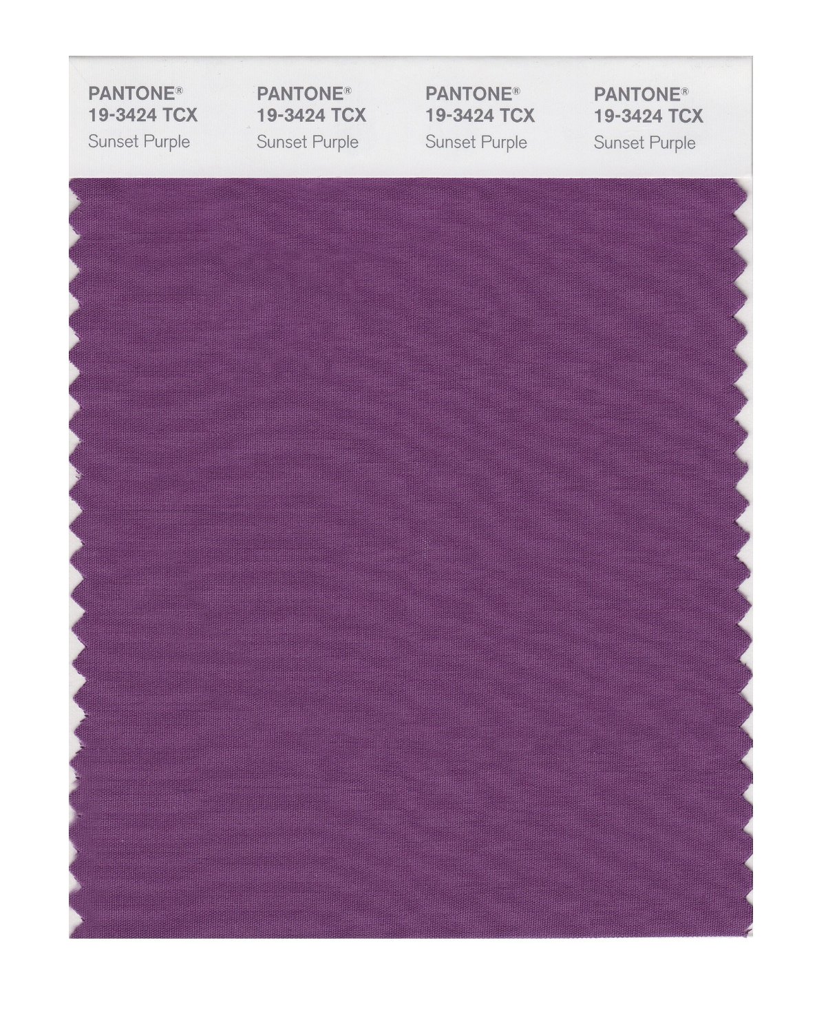 Pantone Cotton Swatch 19-3424 Sunset Purple