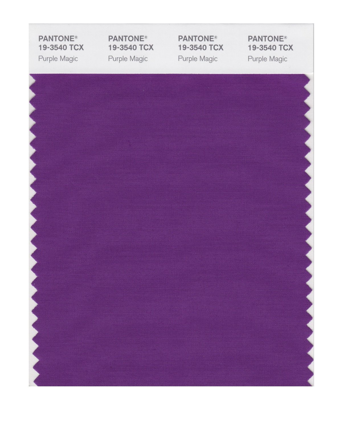 Pantone Cotton Swatch 19-3540 Purple Magic