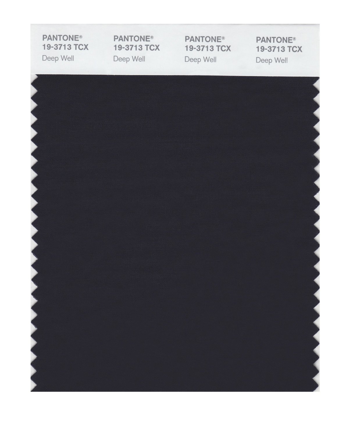 Pantone Cotton Swatch 19-3713 Deep Well