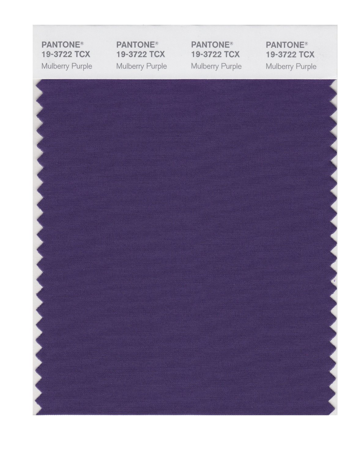 Pantone Cotton Swatch 19-3722 Mulberry Purple