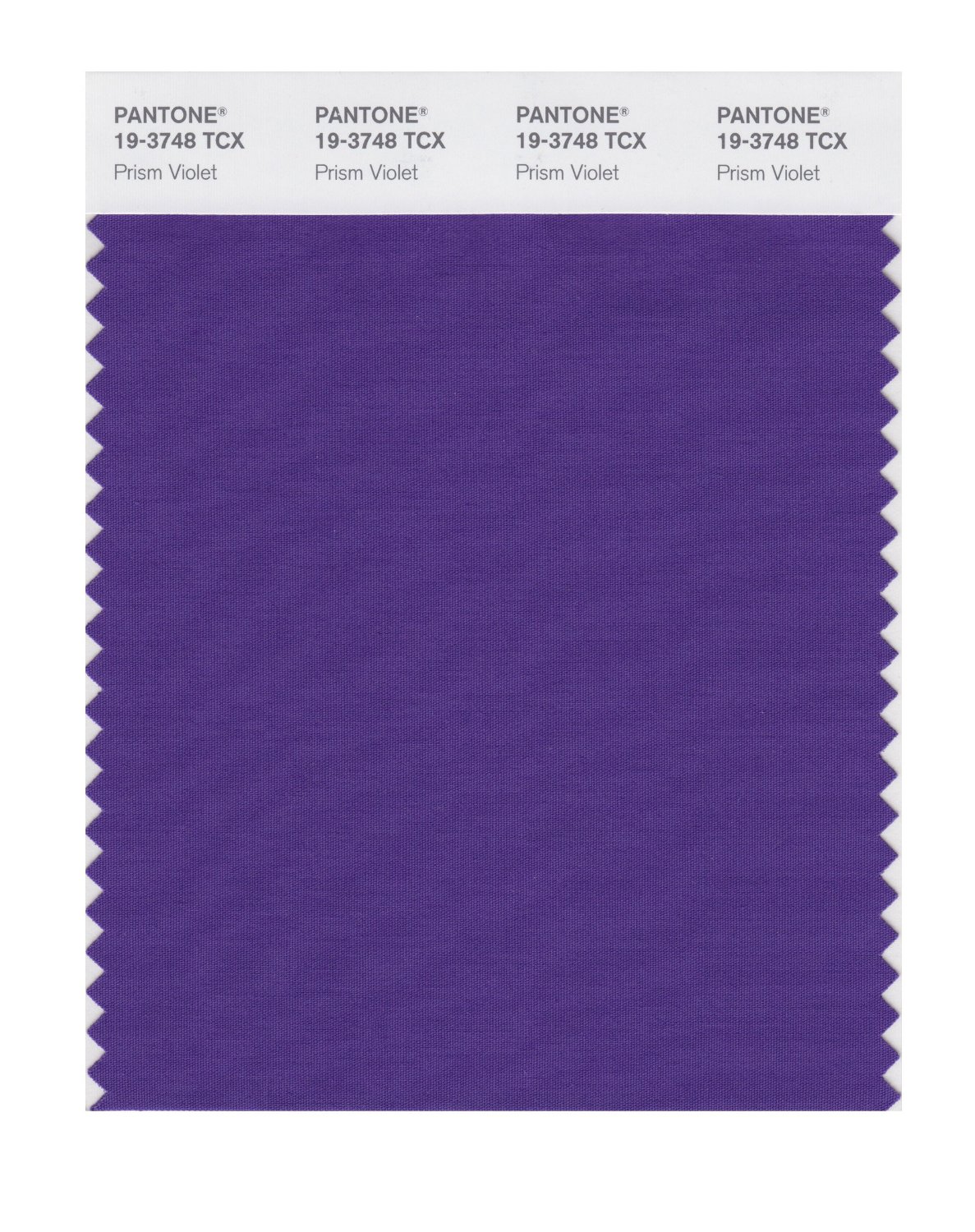 Pantone Cotton Swatch 19-3748 Prism Violet